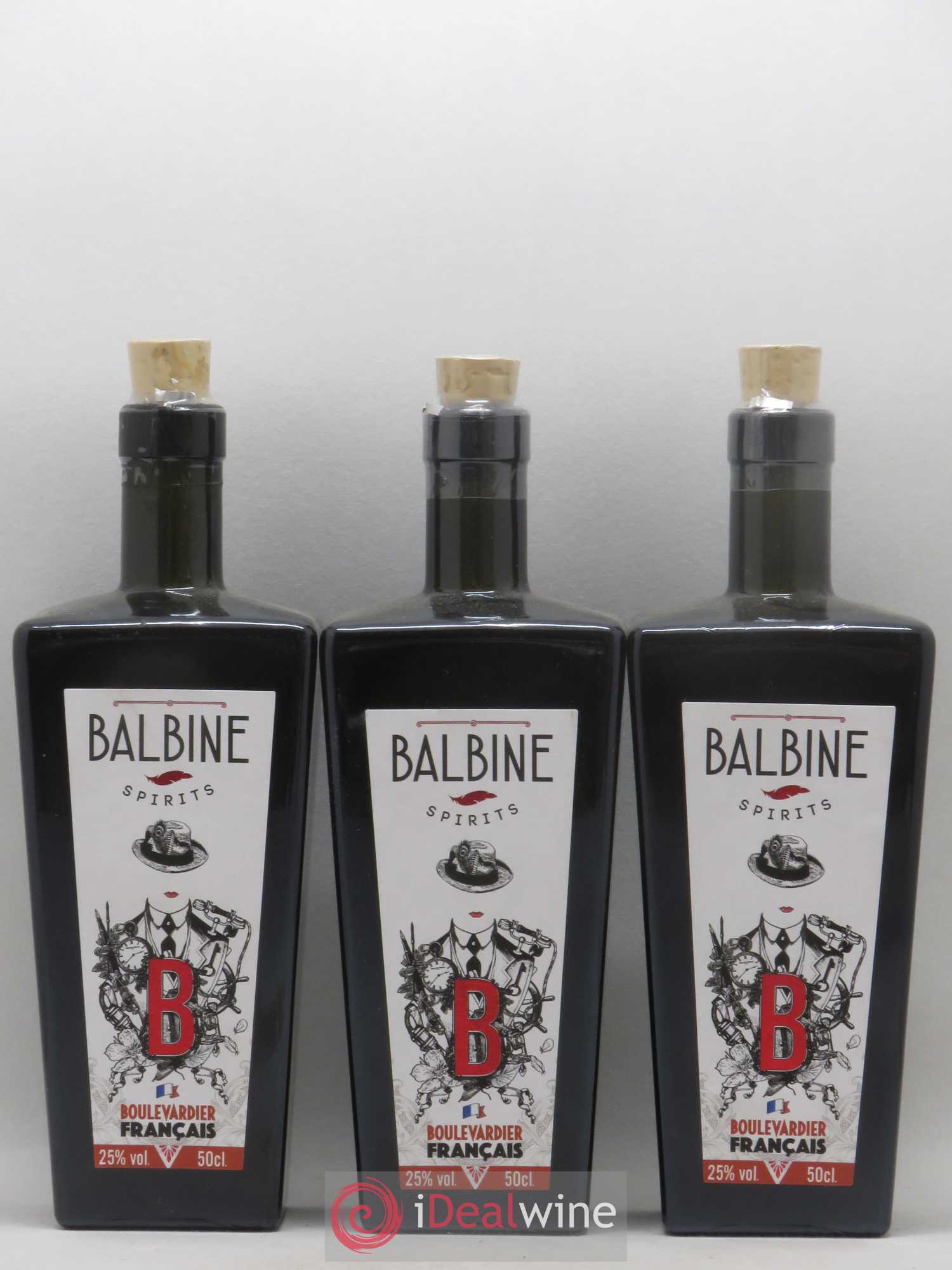 Divers Pineau des Charentes Balbine Spirits Single Malt 50 CL - Posten von 3 Flaschen - 0