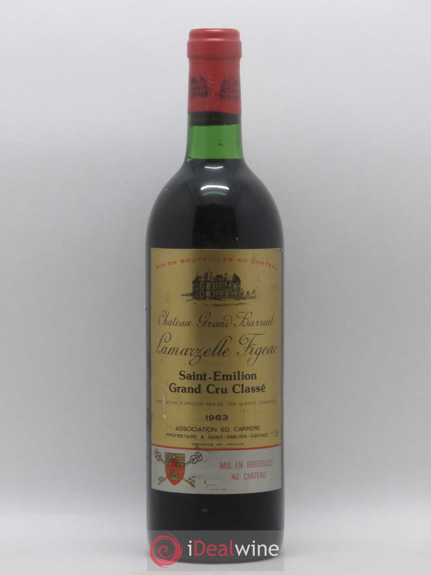 Château Grand Barrail Lamarzelle Figeac Grand Cru Classé 1983 - Lot de 1 bouteille - 0