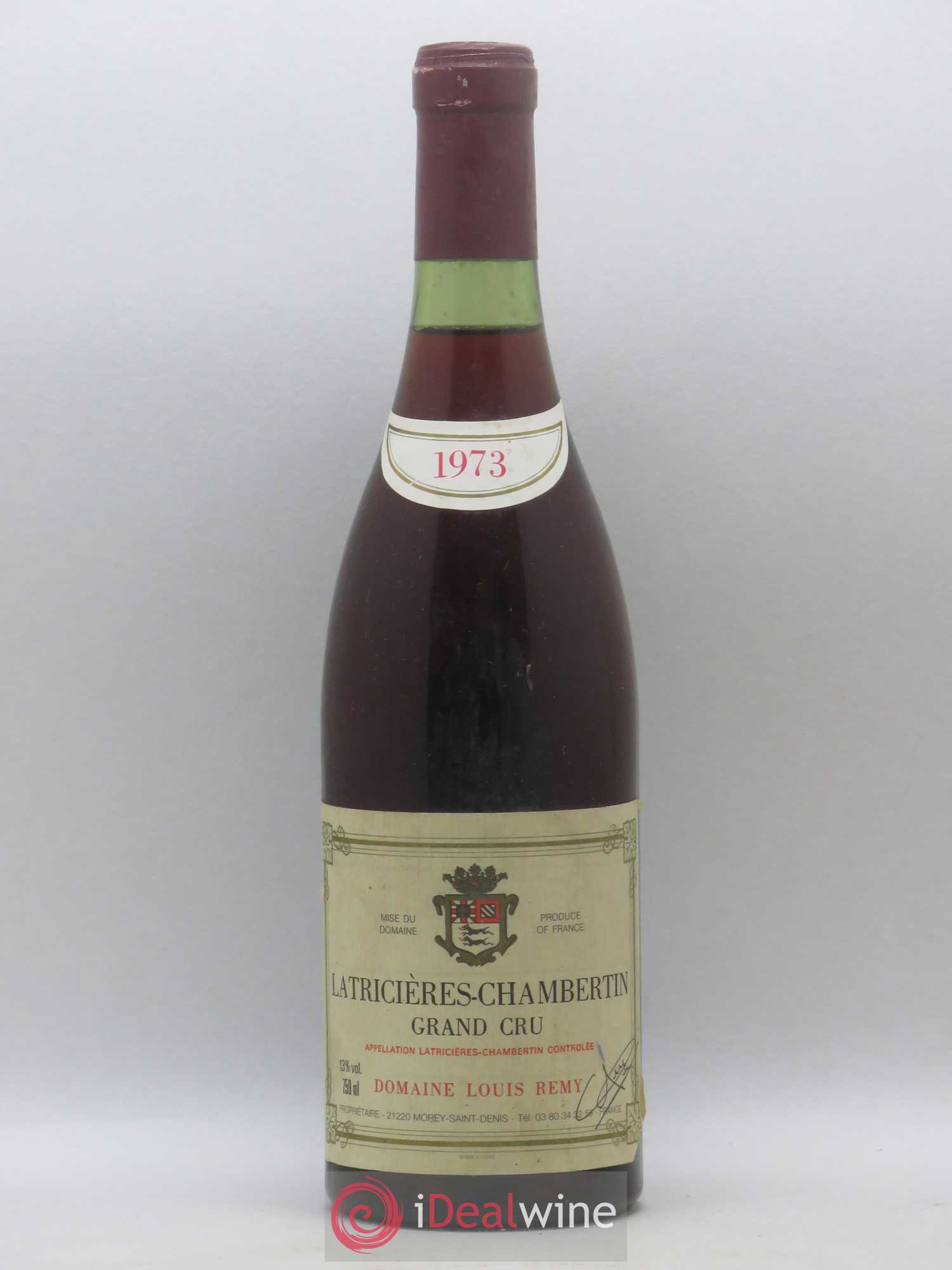 Latricières-Chambertin Grand Cru Louis remy 1973 - Lot de 1 bouteille - 0