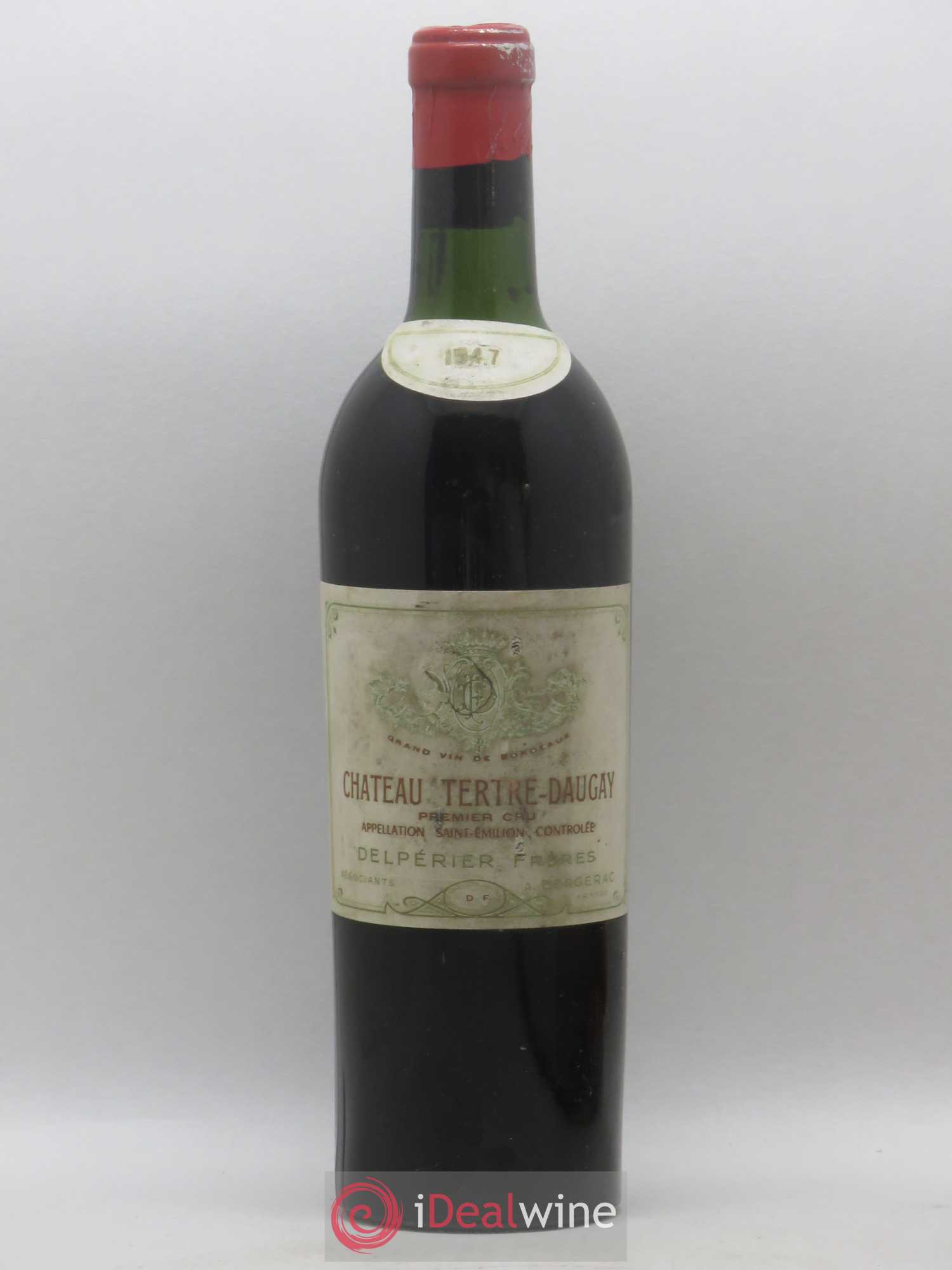 Château Tertre Daugay Grand Cru Classé Négoce Delperier 1947 - Lot de 1 bouteille - 0