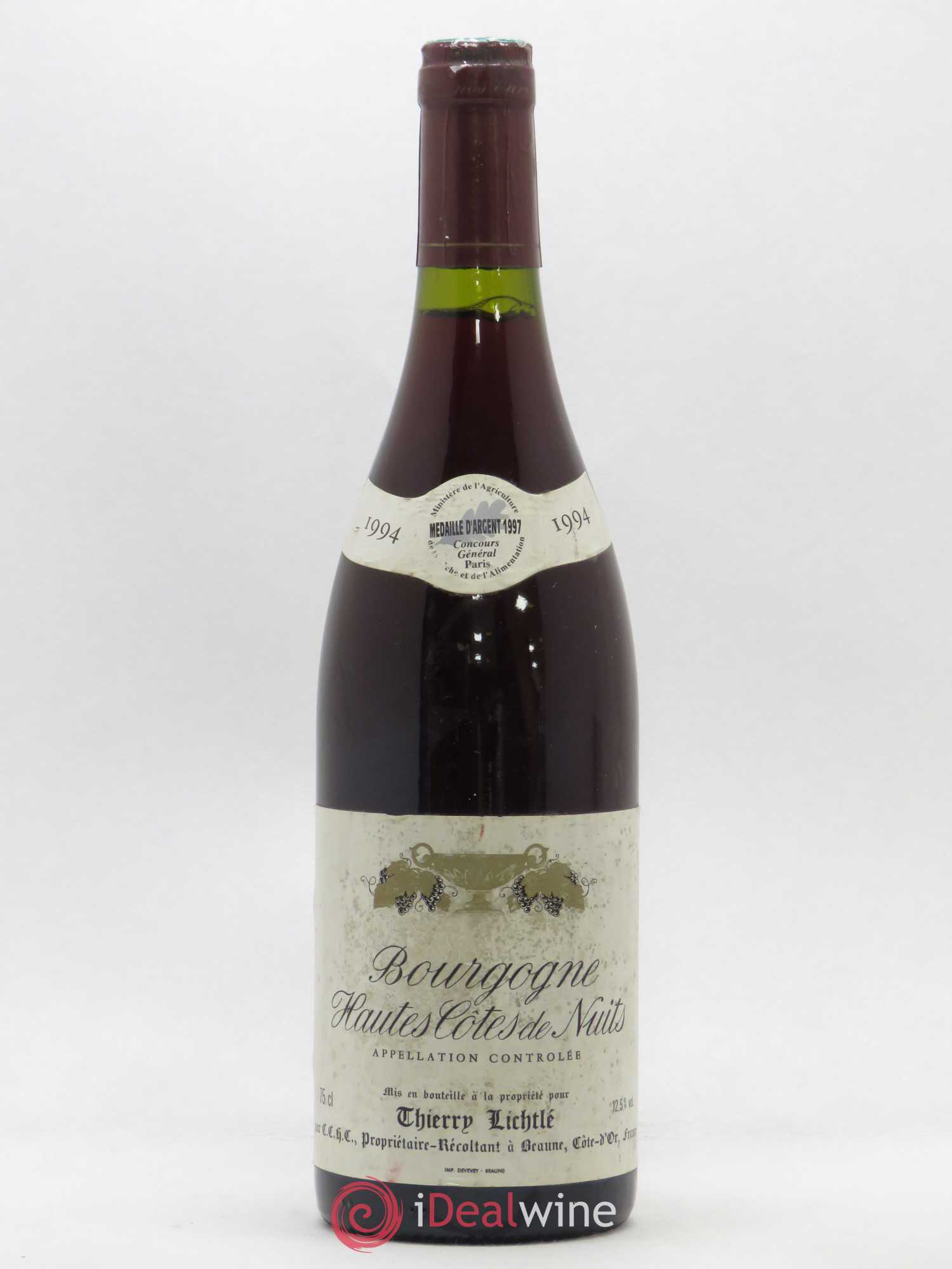 Hautes-Côtes de Nuits Thierry Lichtlé 1994 - Lot de 1 bouteille - 0