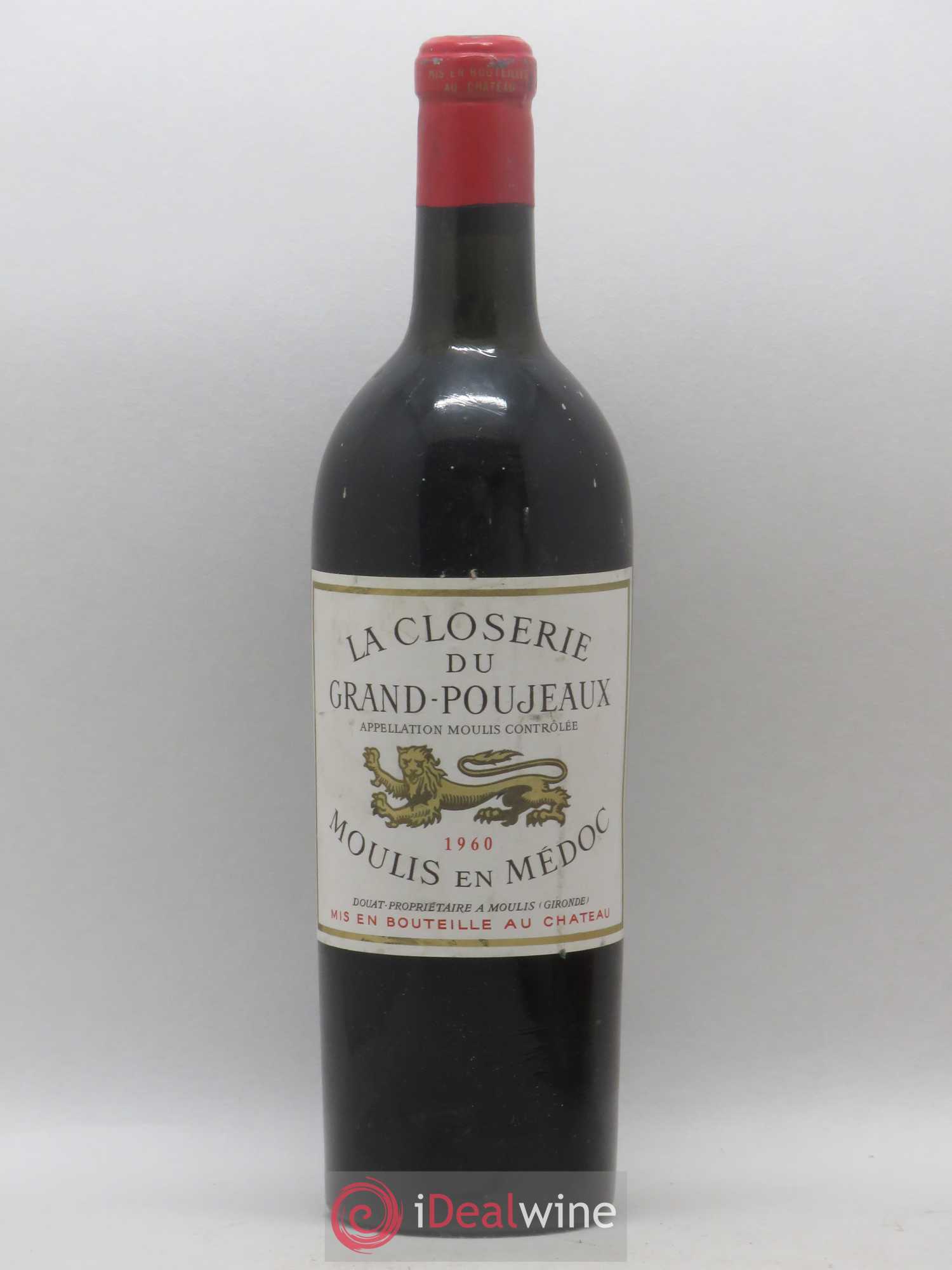Moulis en Médoc la Closerie du grand poujeaux 1960 - Posten von 1 Flasche - 0