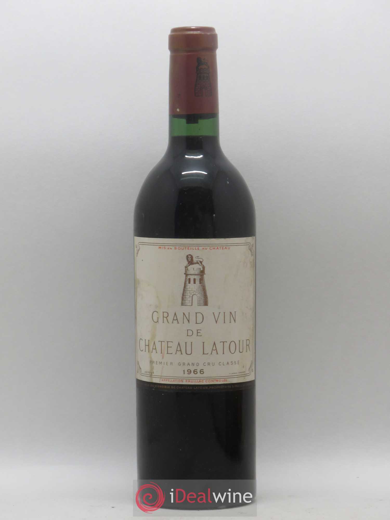 Château Latour 1er Grand Cru Classé 1966 - Lot de 1 bouteille - 0