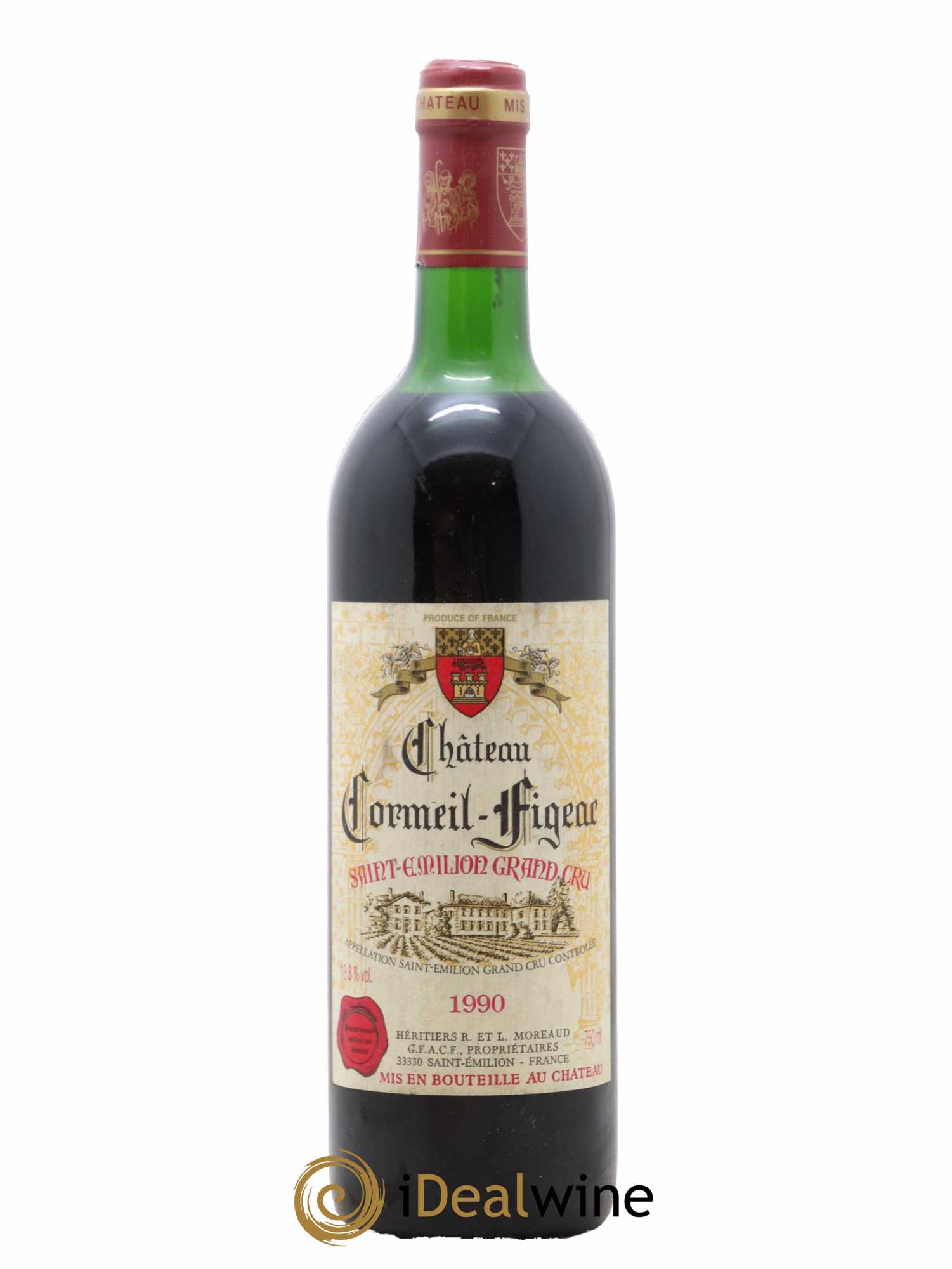 Château Cormeil Figeac 1990 - Lot de 1 bouteille - 0
