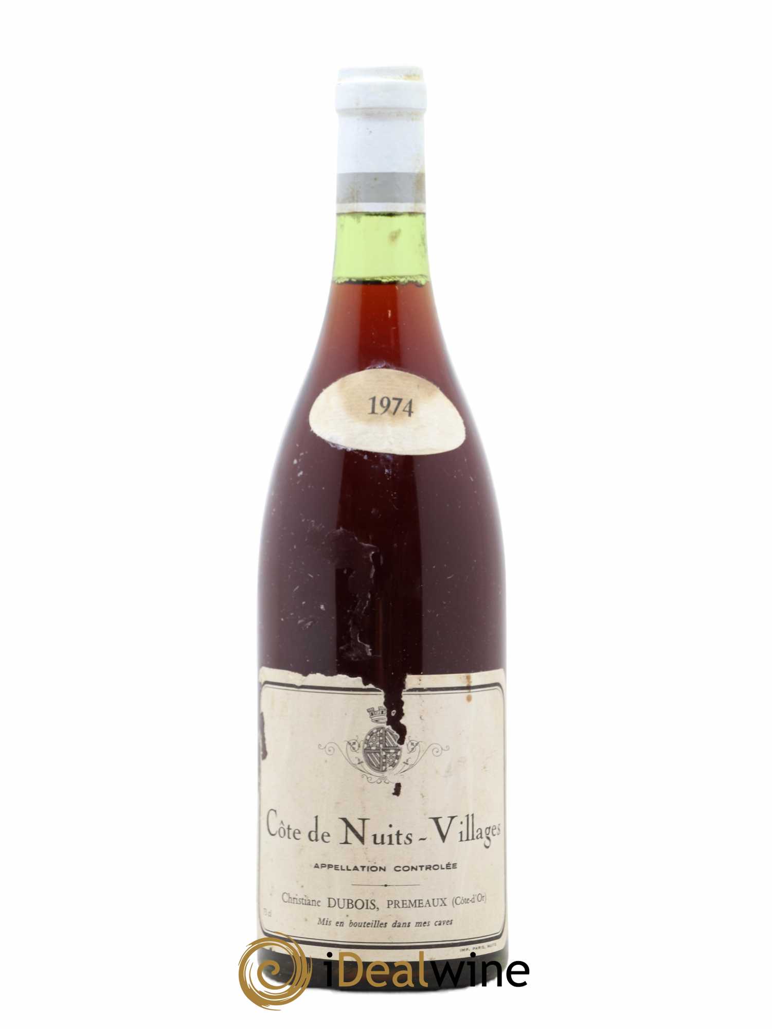 Côte de Nuits-Villages Christiane Dubois 1974 - Posten von 1 Flasche - 0