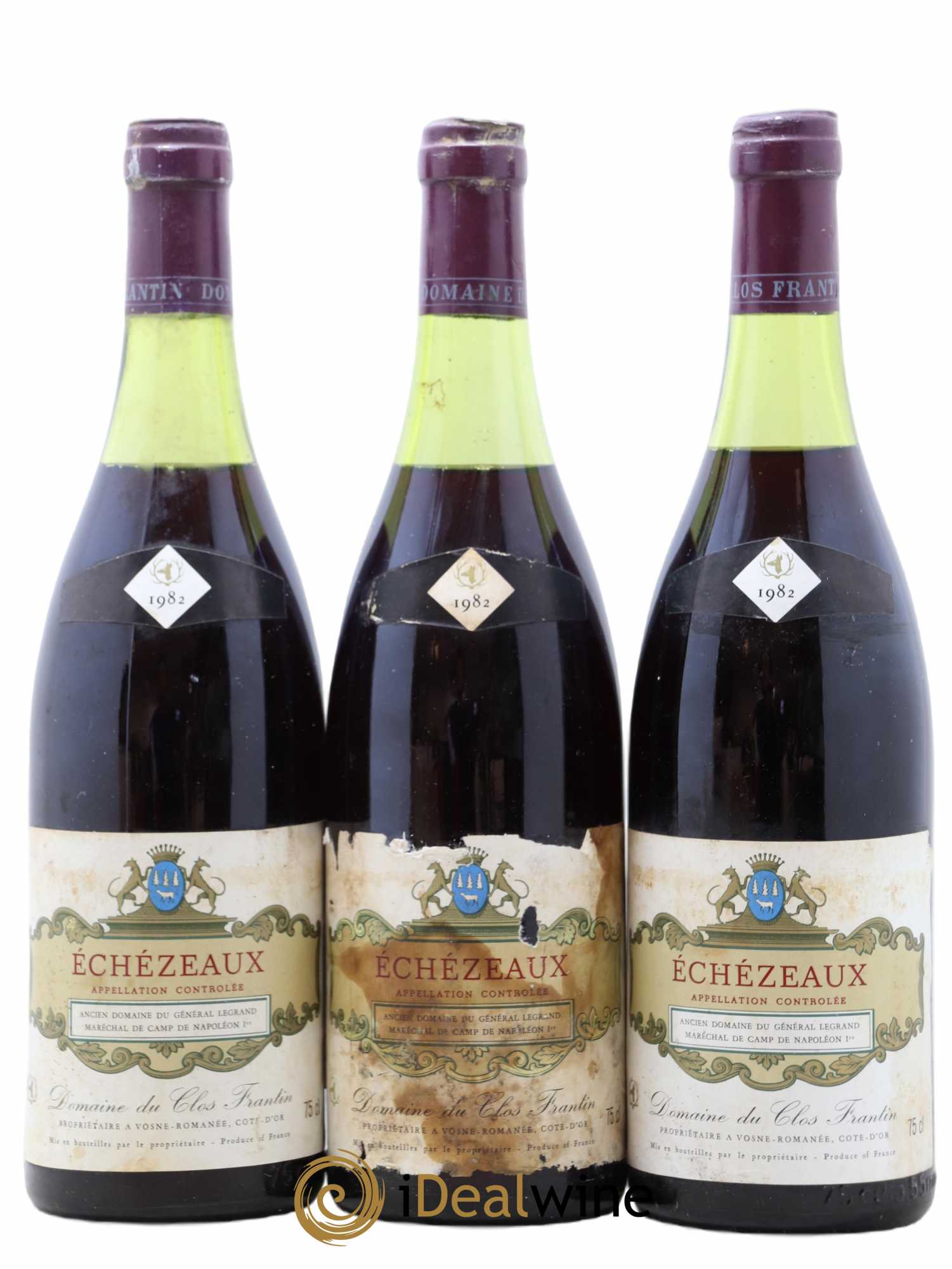 Echezeaux Grand Cru Clos Frantin - Albert Bichot 1982 - Lot de 3 bouteilles - 0