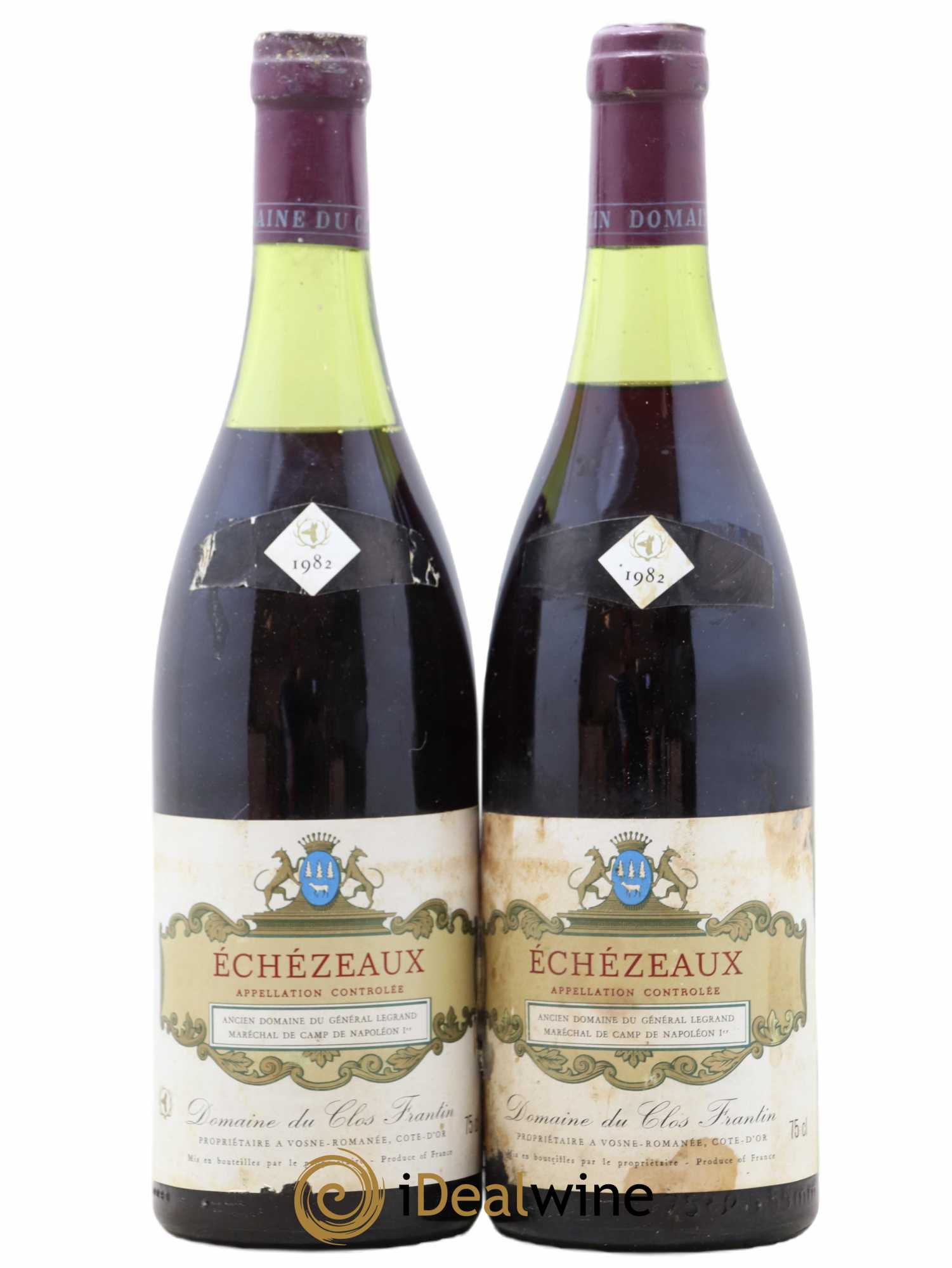 Echezeaux Grand Cru Clos Frantin - Albert Bichot 1982 - Lot de 2 bouteilles - 0