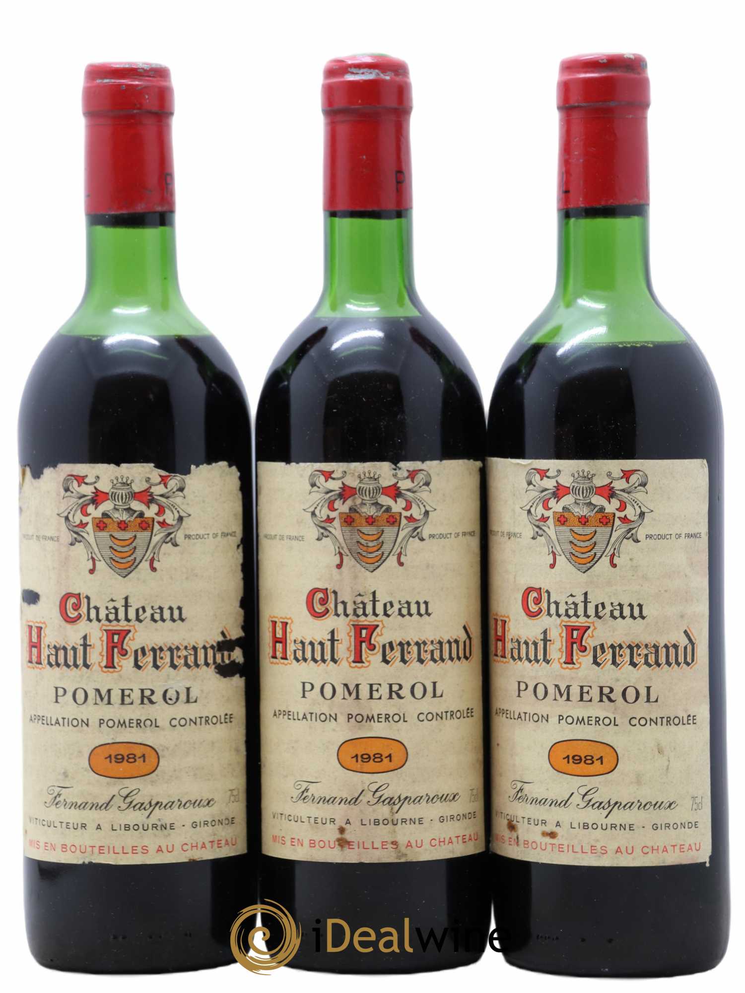 Château Haut Ferrand 1981 - Lot de 3 bouteilles - 0