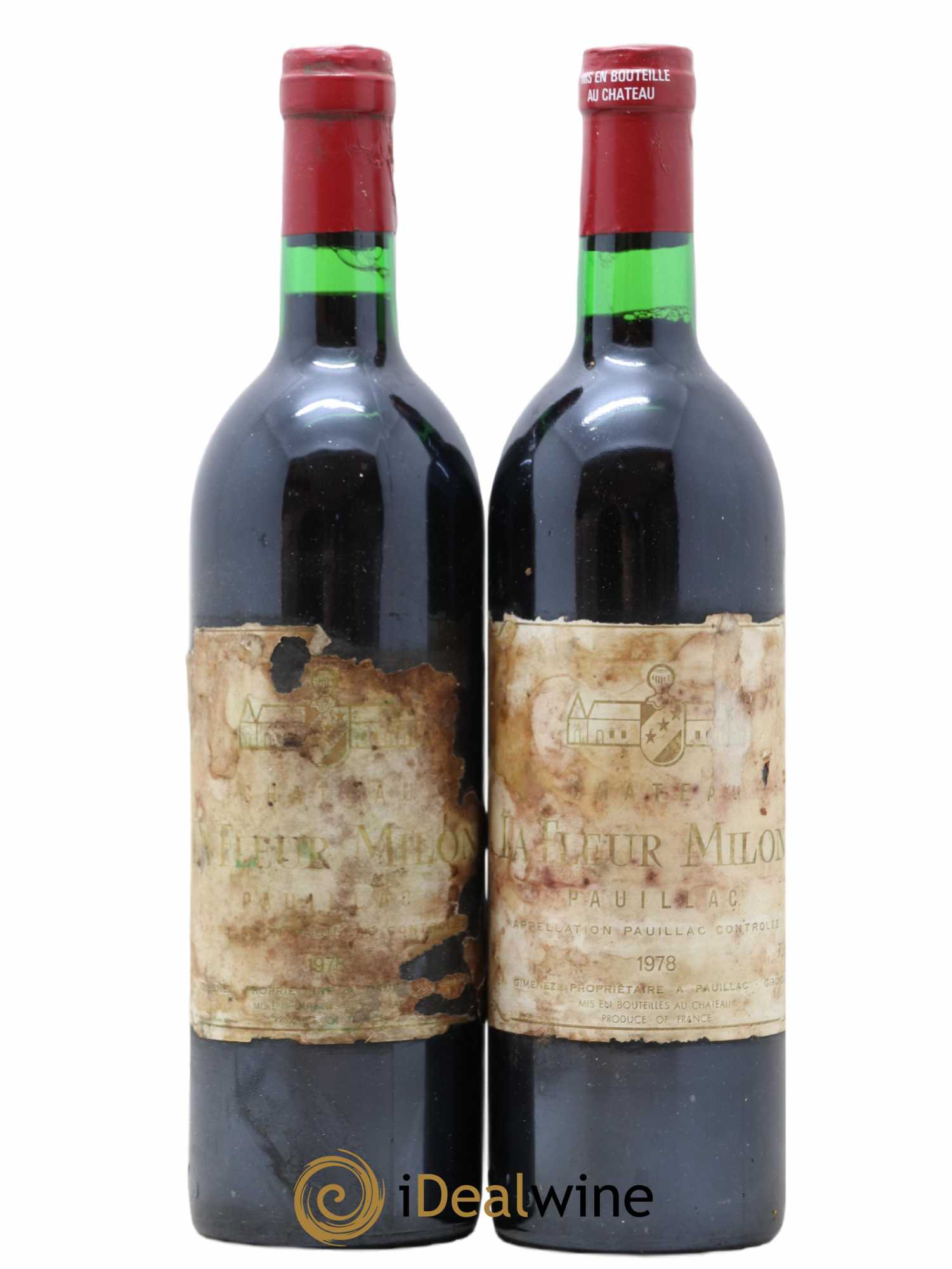 Château la Fleur Milon Cru Bourgeois 1978 - Lot de 2 bouteilles - 0