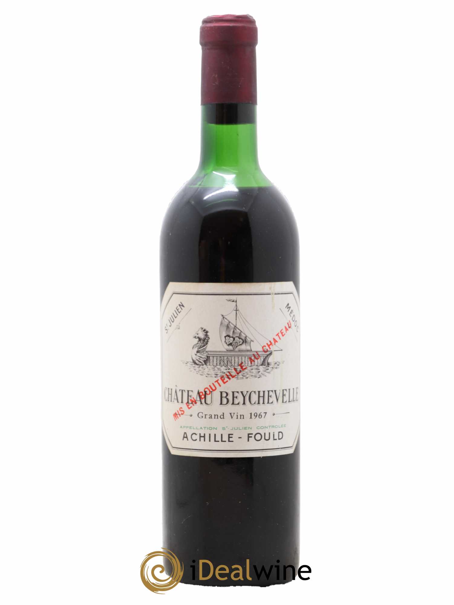 Château Beychevelle 4ème Grand Cru Classé 1967 - Lot de 1 bouteille - 0