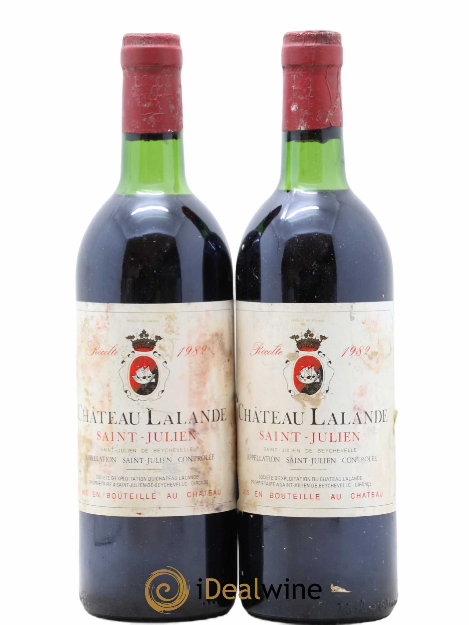 Château Lalande 1982 - Lot de 2 bouteilles - 0