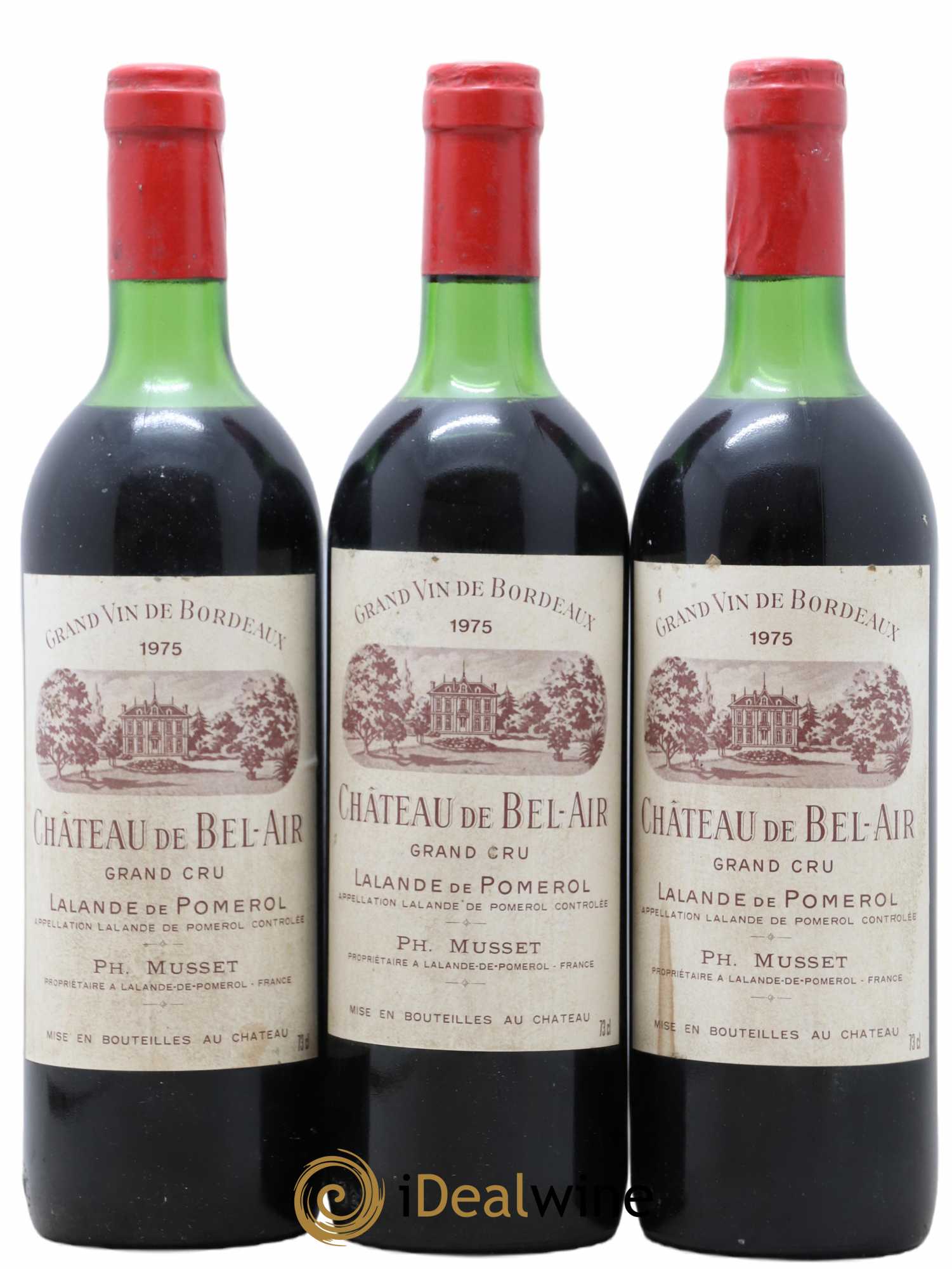 Château de Bel-Air 1975 - Lot de 3 bouteilles - 0