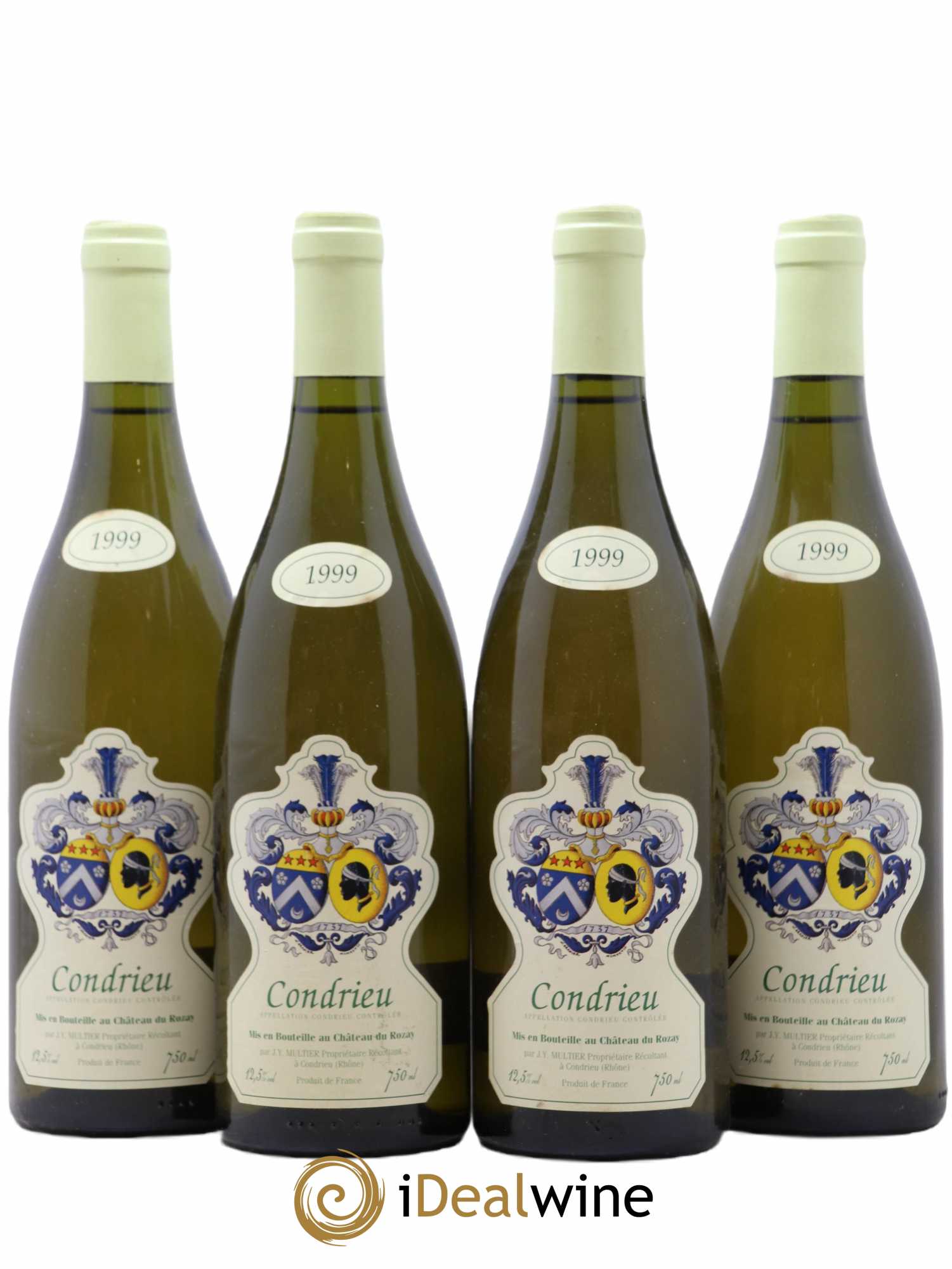 Condrieu Château Du Rozay 1999 - Lot de 4 bouteilles - 0