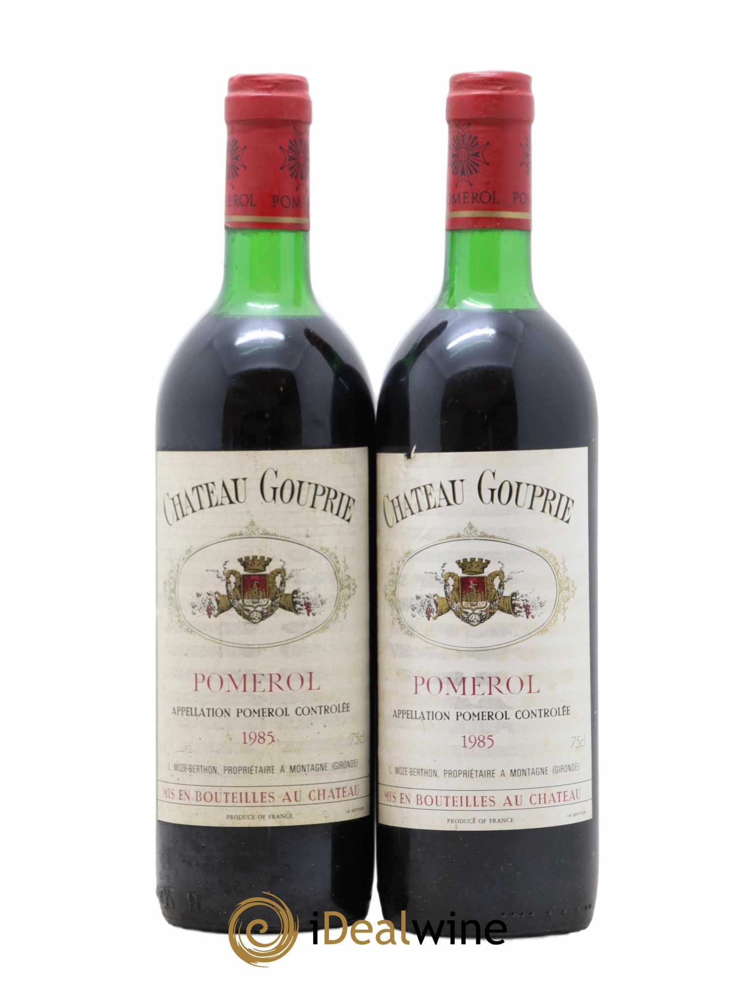 Pomerol Château Gouprie 1985 - Lot de 2 bouteilles - 0