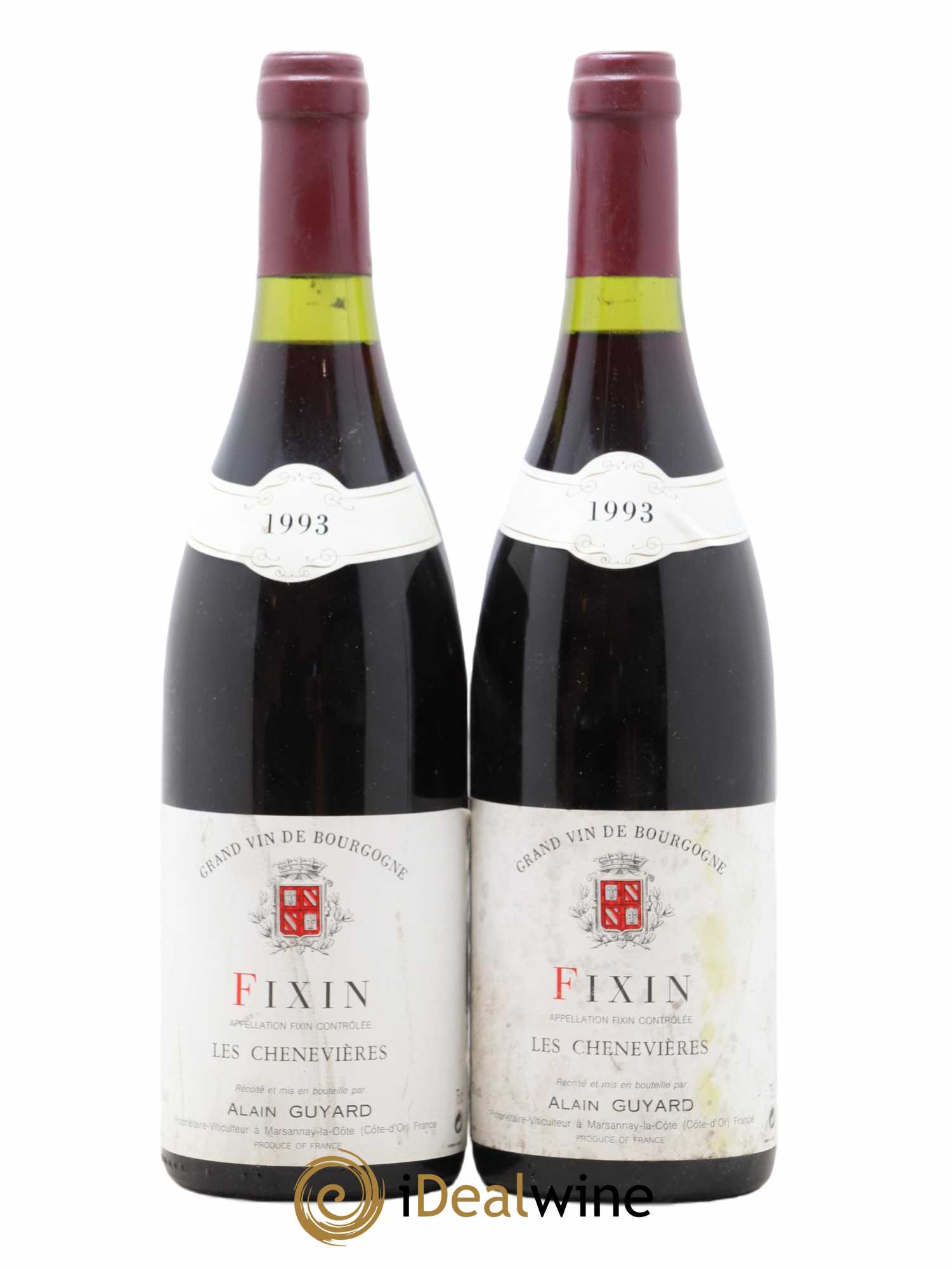 Fixin Les Chenevieres Guyard 1993 - Posten von 2 Flaschen - 0