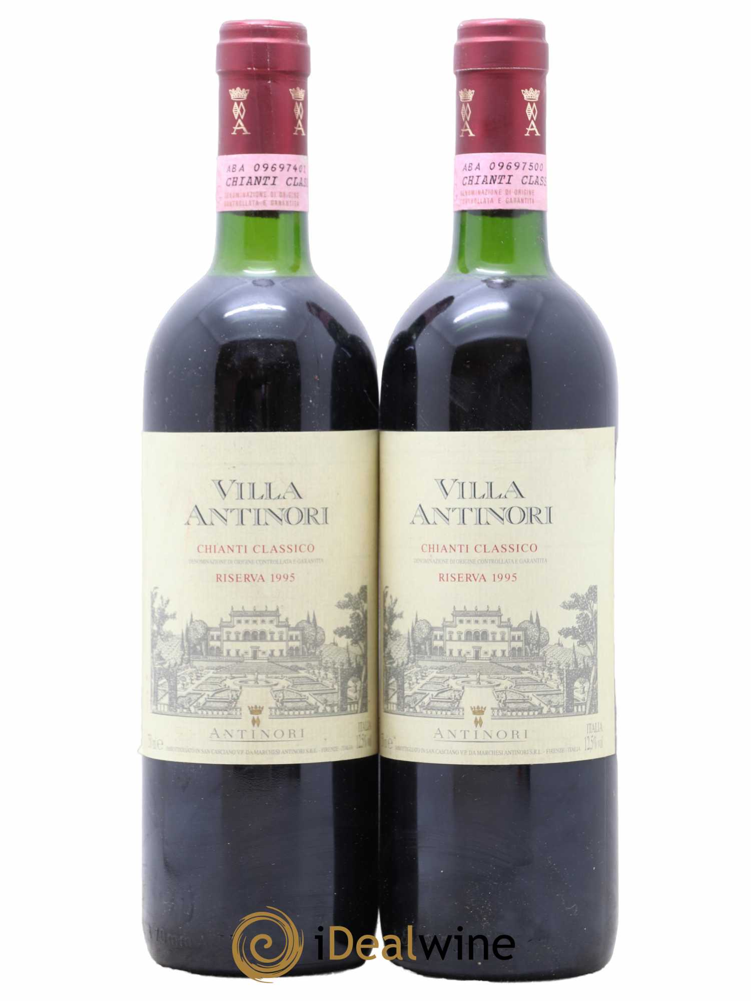 Toscana IGT Villa Antinori Marchesi Antinori 1995 - Lot de 2 bouteilles - 0