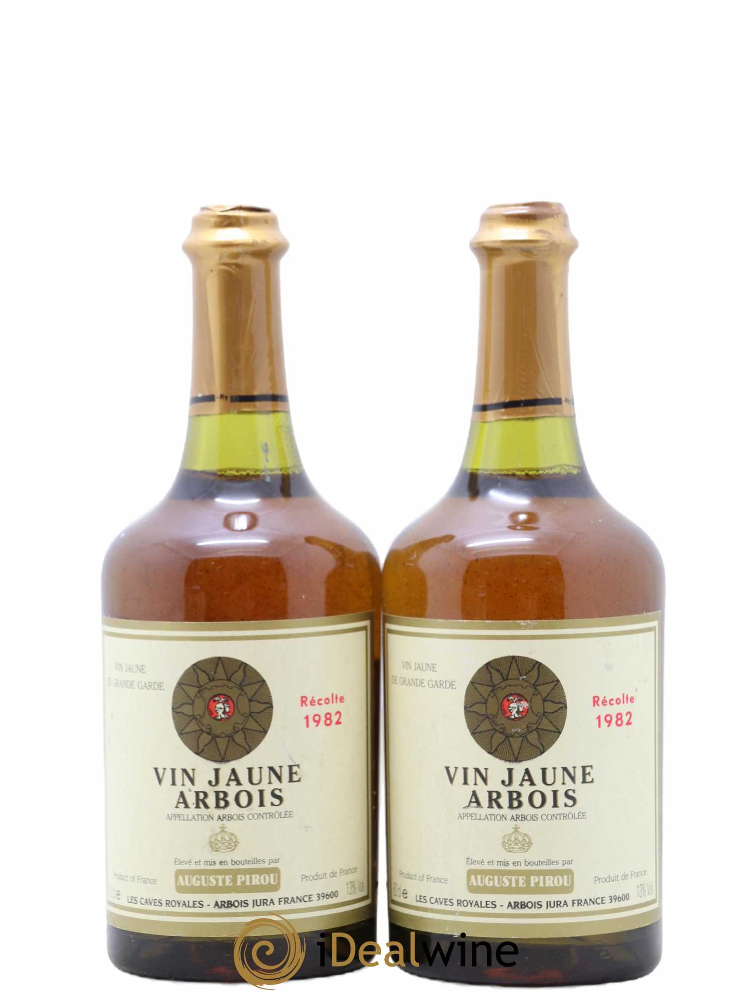 Arbois Vin Jaune Auguste Pirou 1982 - Lot de 2 bouteilles - 0