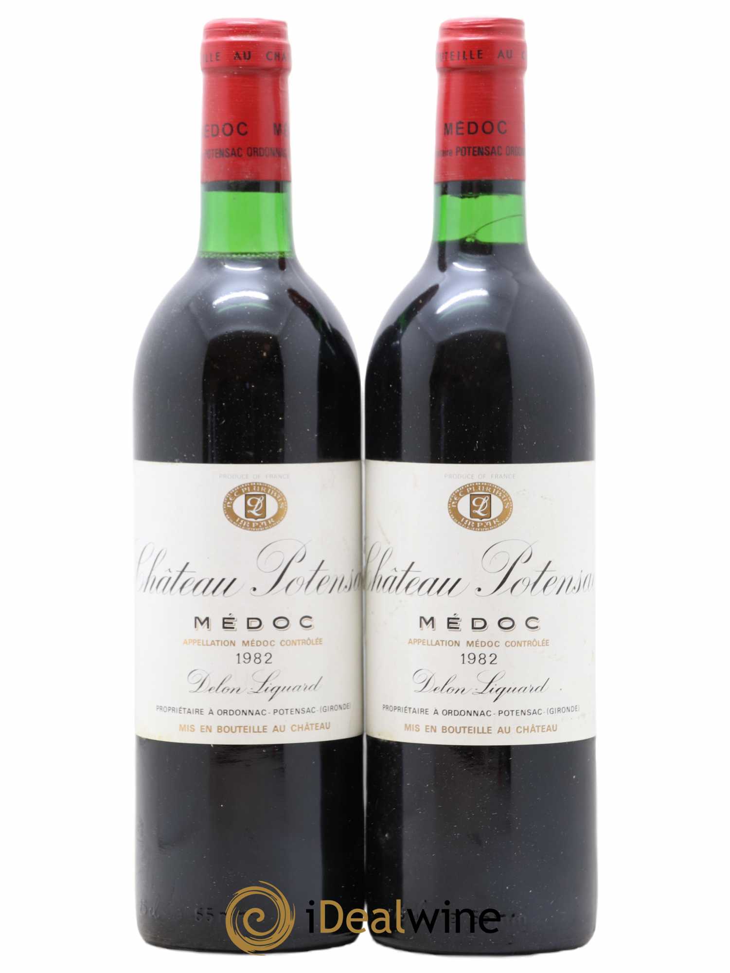Château Potensac 1982 - Lot de 2 bouteilles - 0