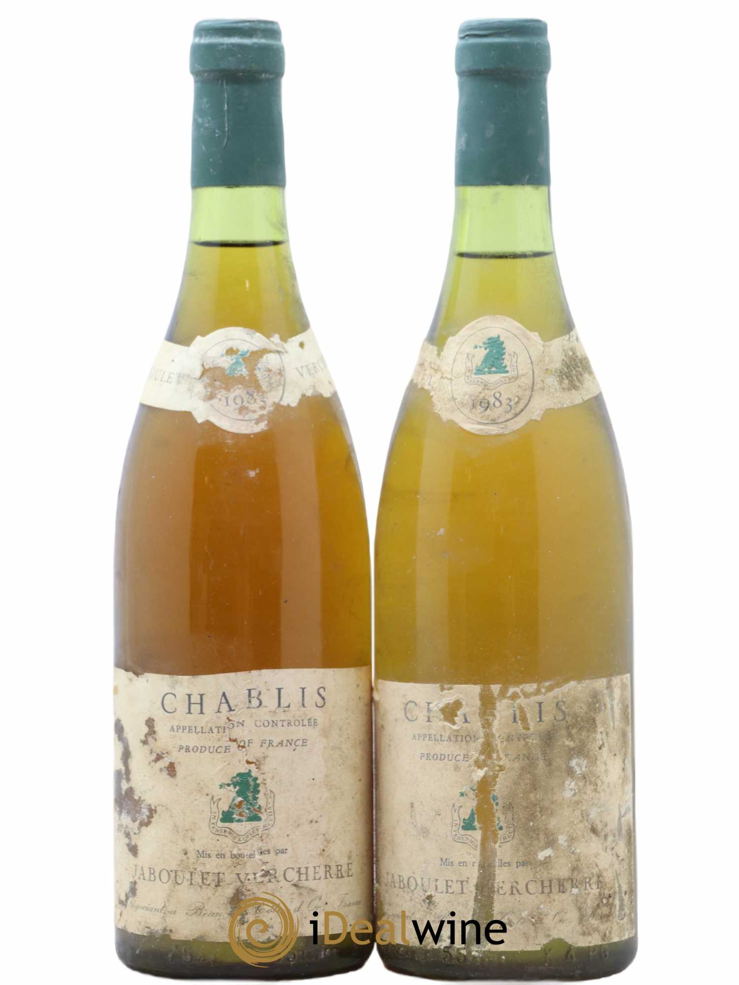 Chablis Jaboulet Verchere 1983 - Lot de 2 bouteilles - 0