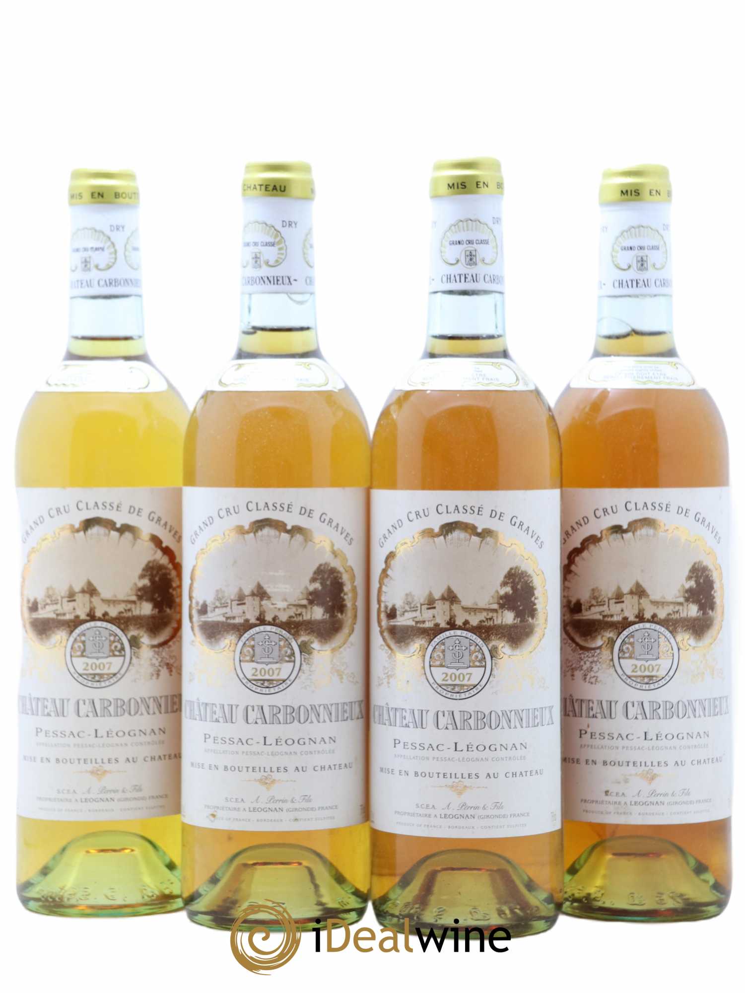 Château Carbonnieux Cru Classé de Graves 2007 - Lot de 4 bouteilles - 0