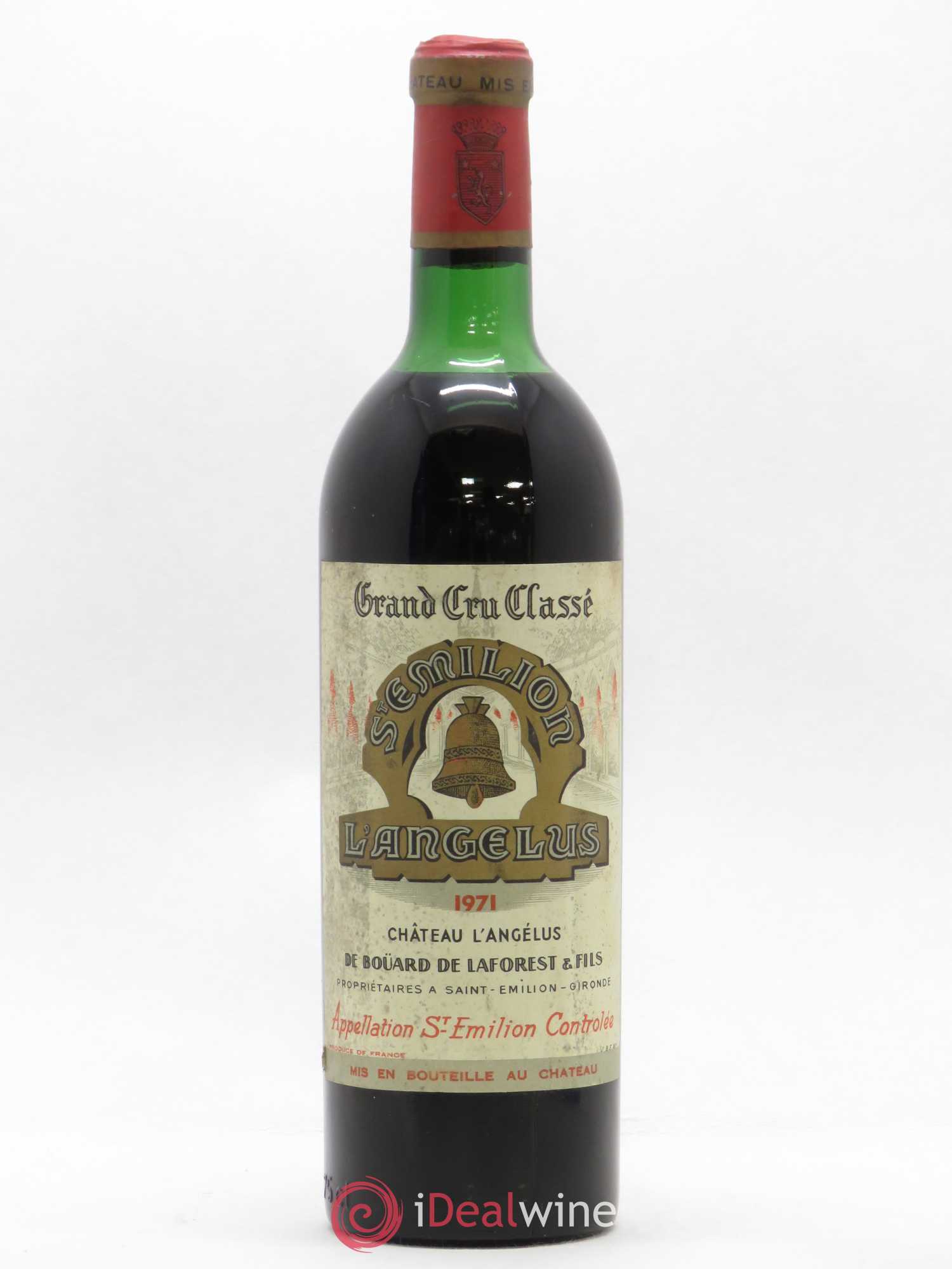 Château Angélus 1er Grand Cru Classé A 1971 - Lot de 1 bouteille - 0
