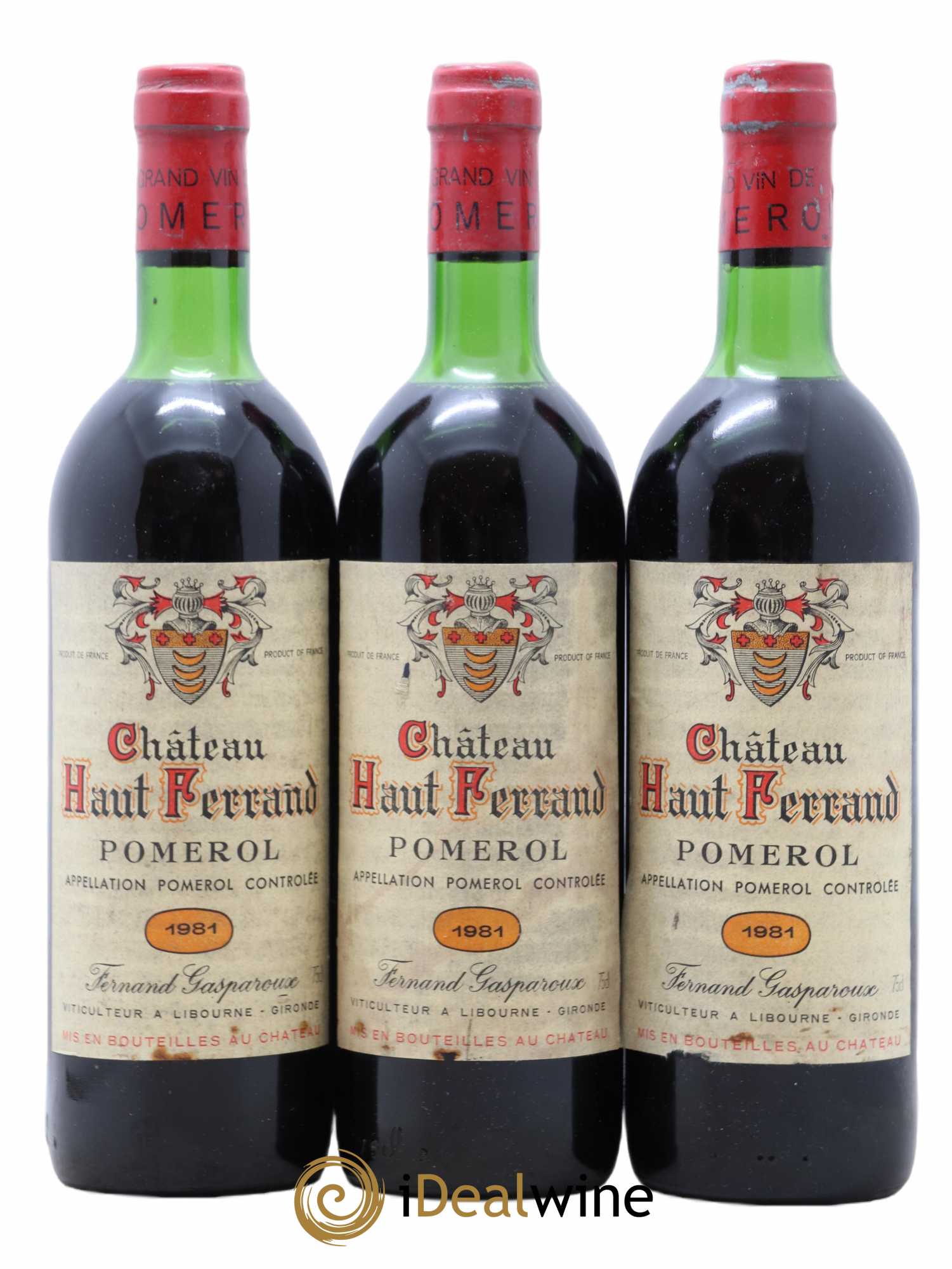 Château Haut Ferrand 1981 - Lot de 3 bouteilles - 0