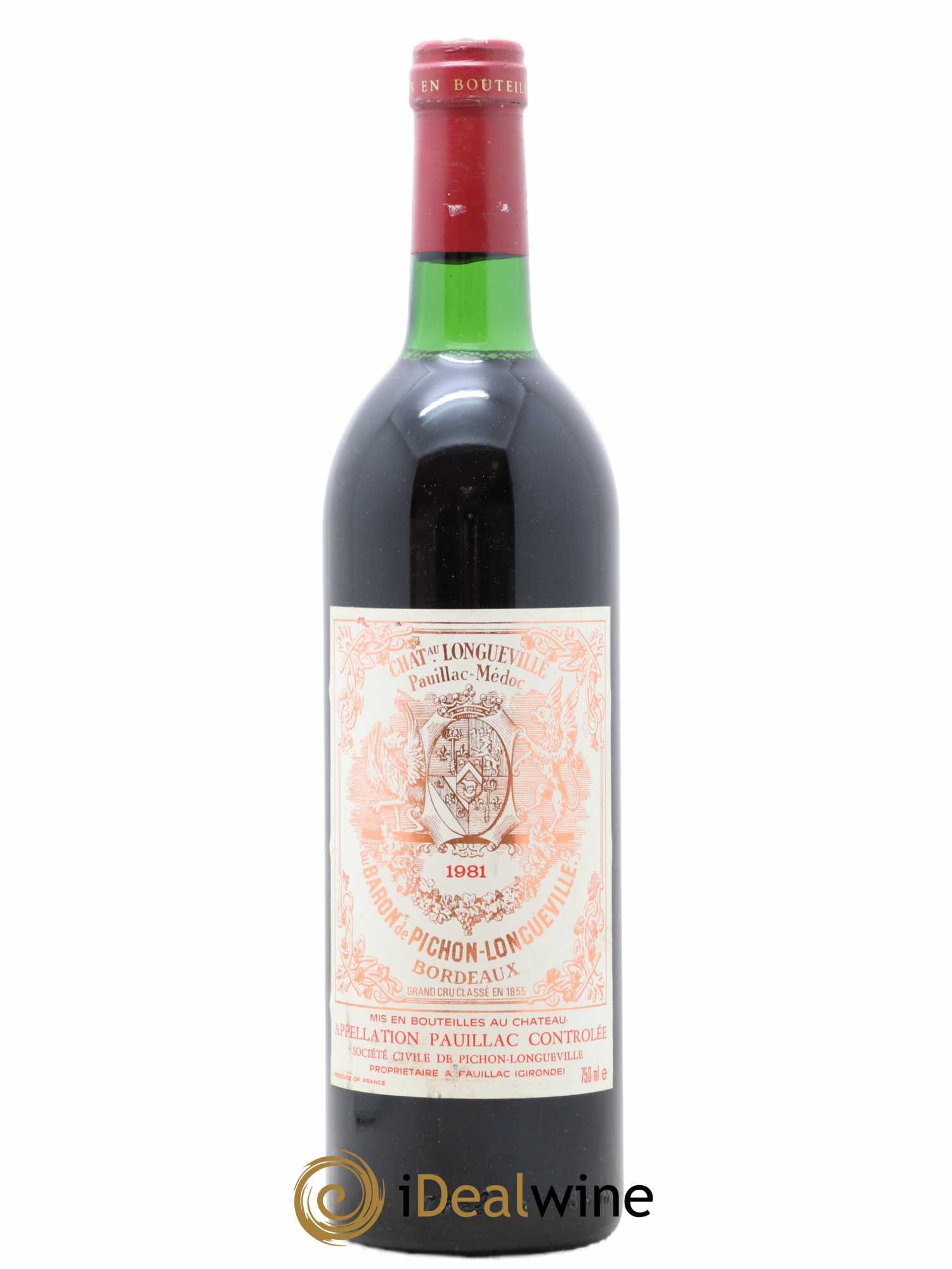 Pichon Longueville Baron 2ème Grand Cru Classé 1981 - Lot de 1 bouteille - 0