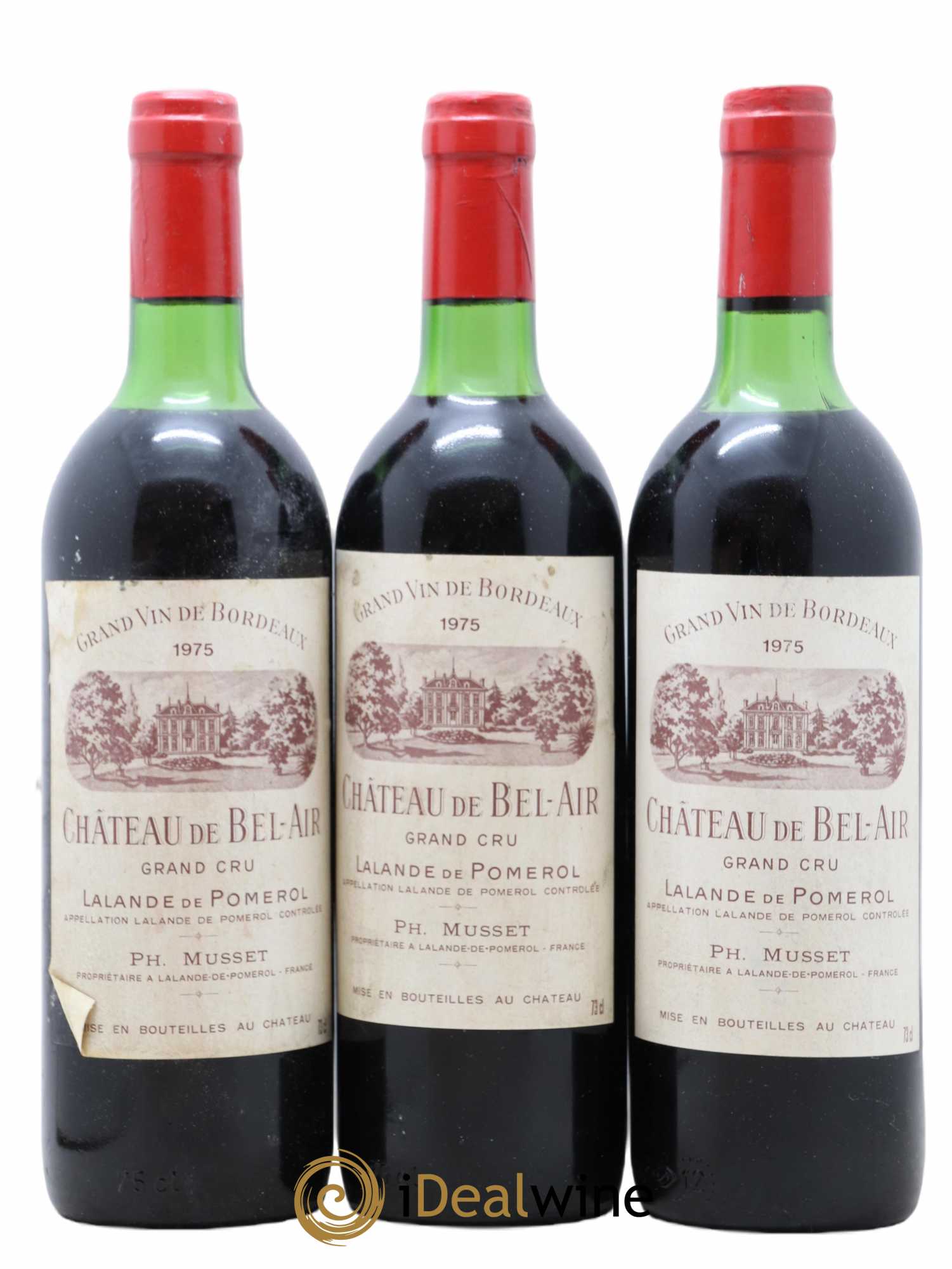 Château de Bel-Air 1975 - Lot de 3 bouteilles - 0