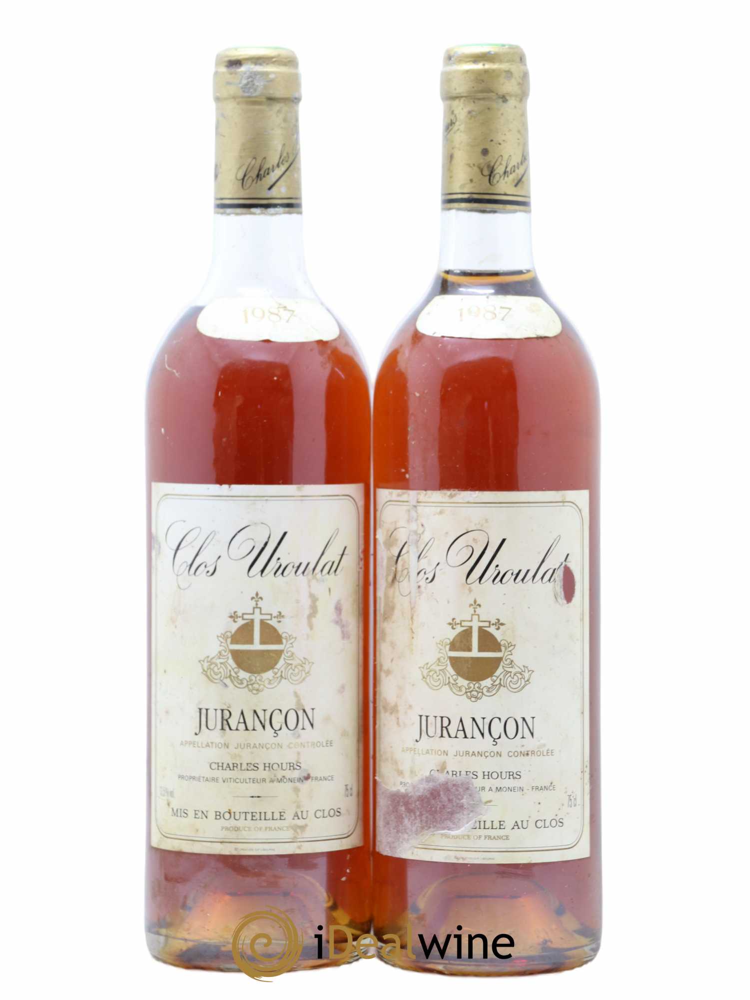 Jurançon Uroulat Charles Hours 1987 - Lotto di 2 bottiglie - 0