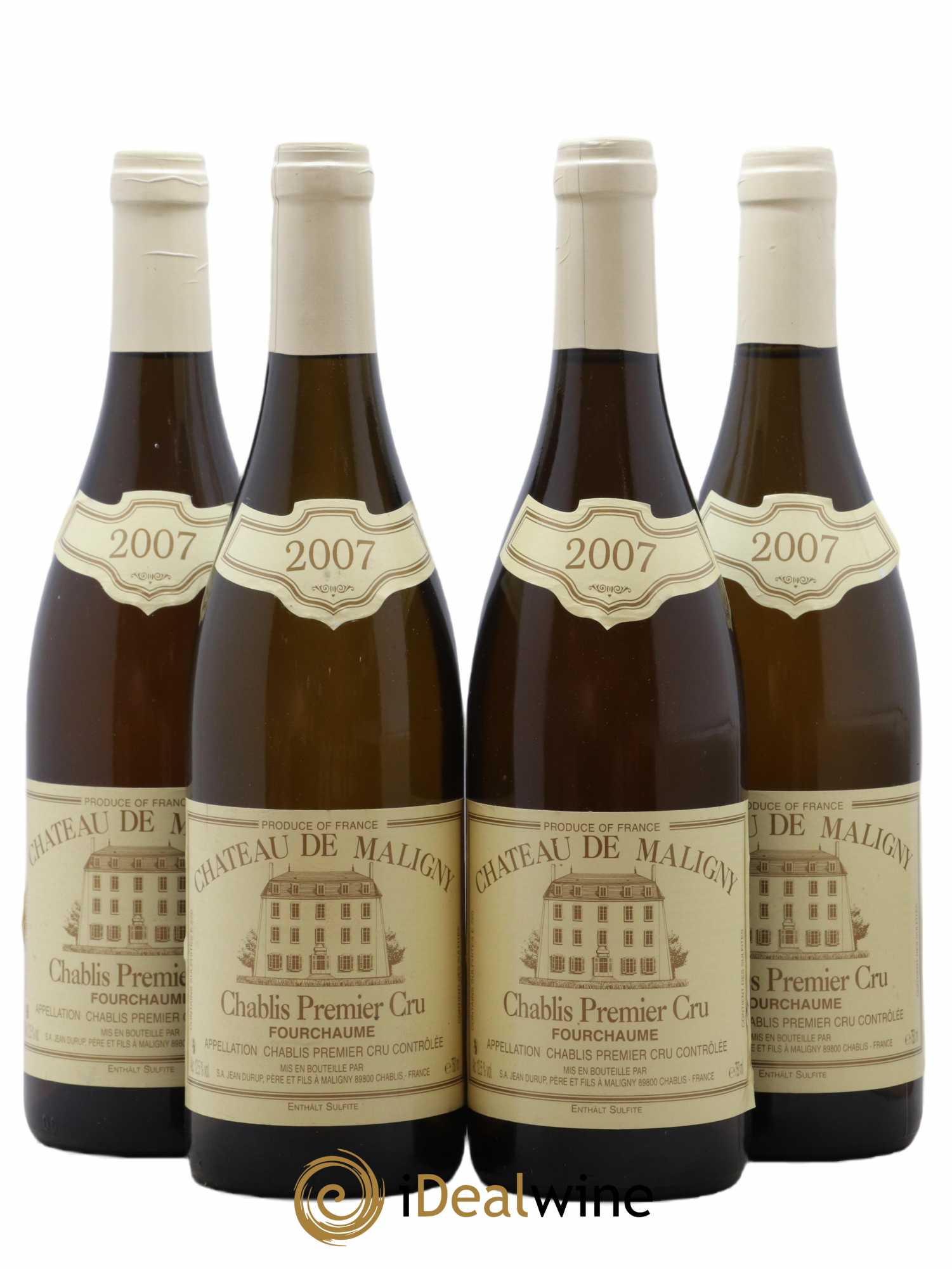 Chablis 1er Cru Fourchaume Chateau Maligny 2007 - Lot de 4 bouteilles - 0
