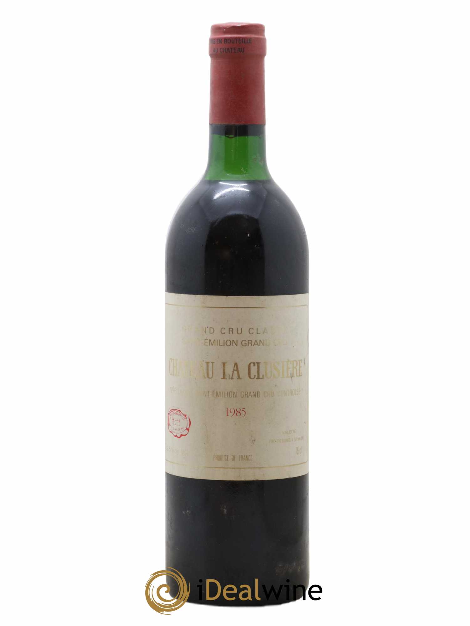 Saint-Émilion Grand Cru Château La Clusiere 1985 - Lot de 1 bouteille - 0
