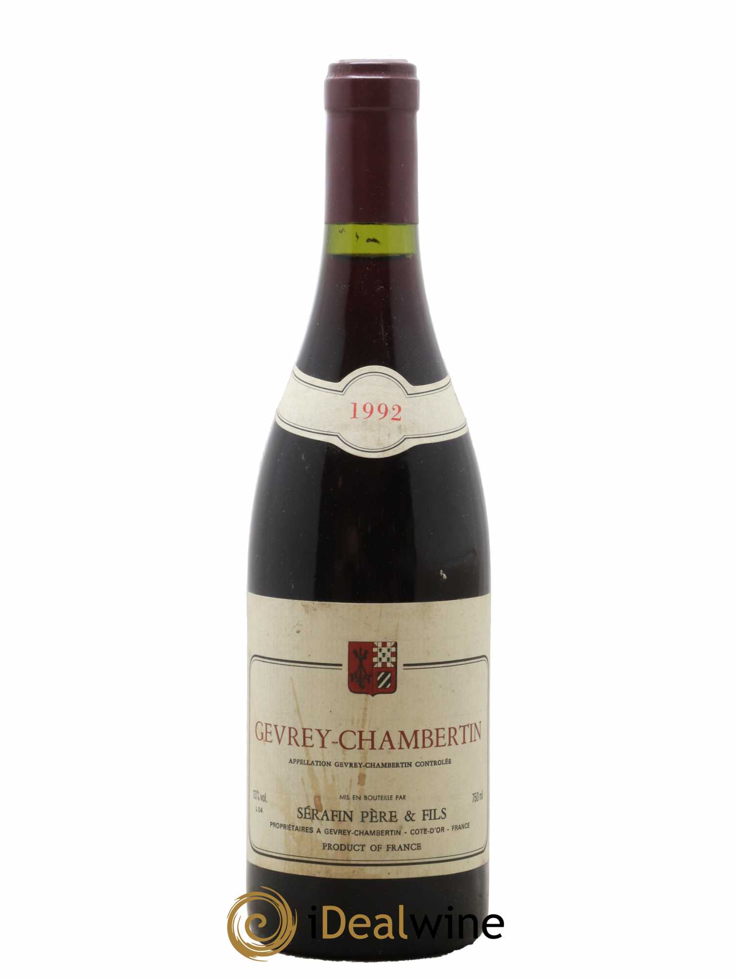 Gevrey-Chambertin Christian Sérafin Père et Fils 1992 - Lot de 1 bouteille - 0