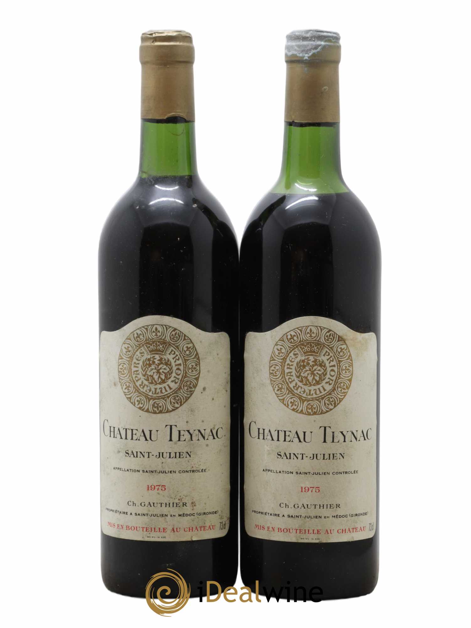 Château Teynac 1975 - Lot de 2 bouteilles - 0