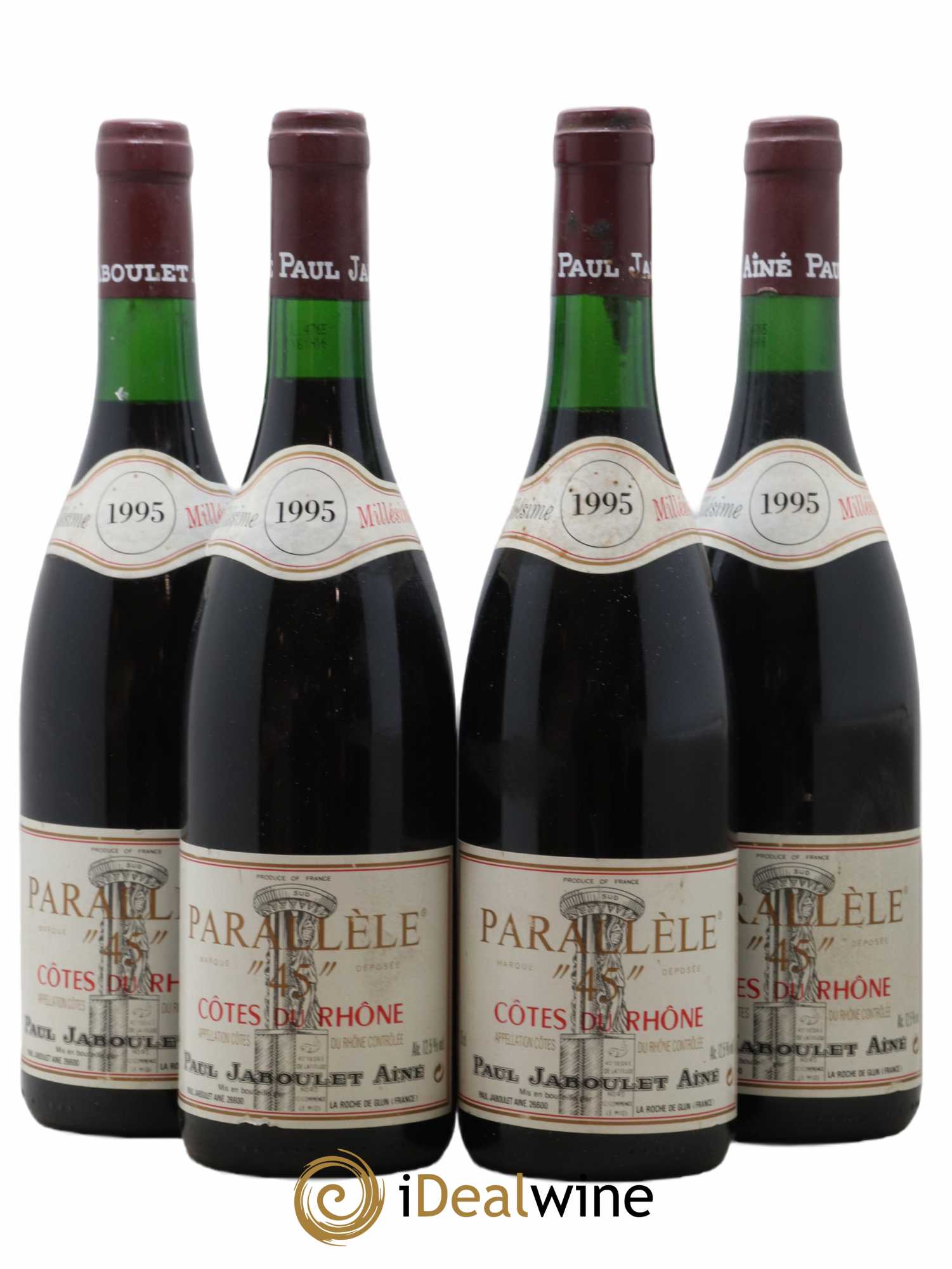 Côtes-du-Rhône Parallèle 45 Jaboulet (sans prix de réserve) 1995 - Lot de 4 bouteilles - 0