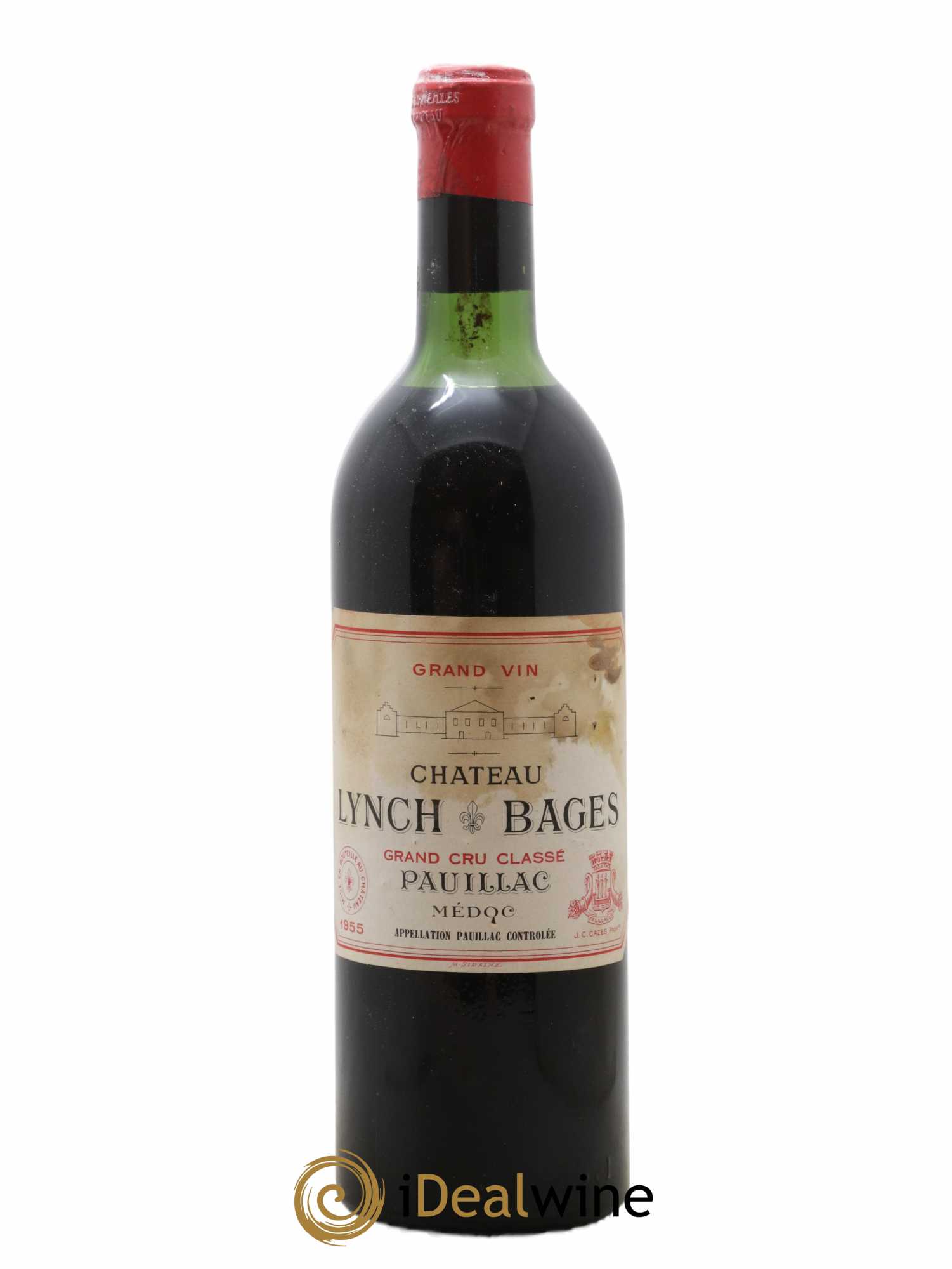 Château Lynch Bages 5ème Grand Cru Classé 1955 - Lot de 1 bouteille - 0