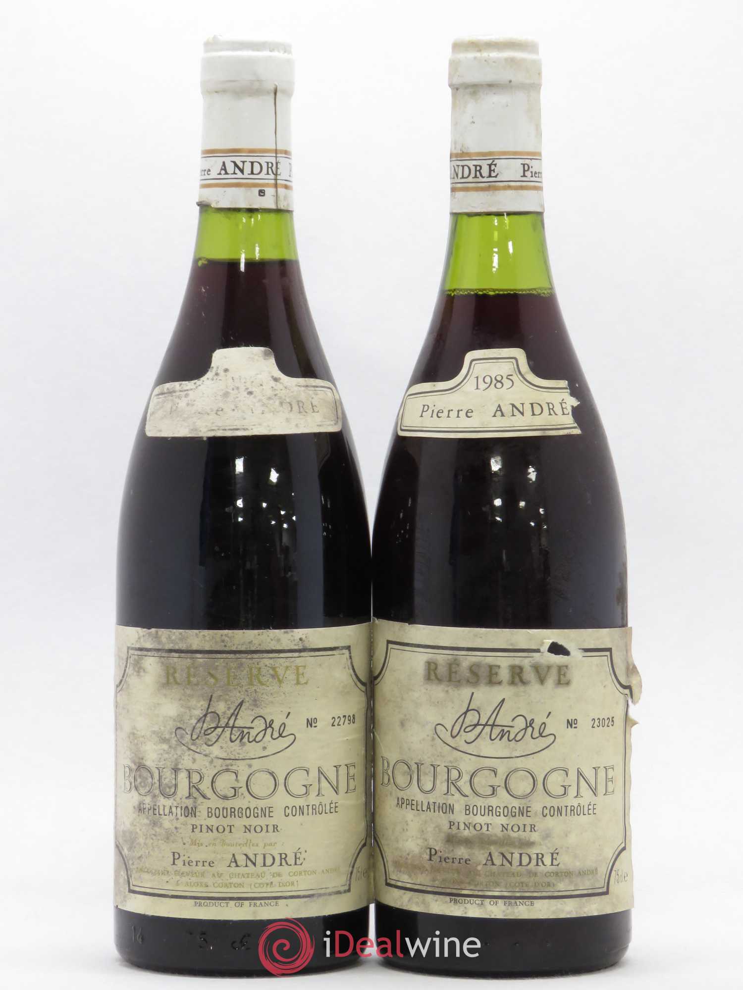 Bourgogne Pierre André Réserve 1985 - Lot de 2 bouteilles - 0