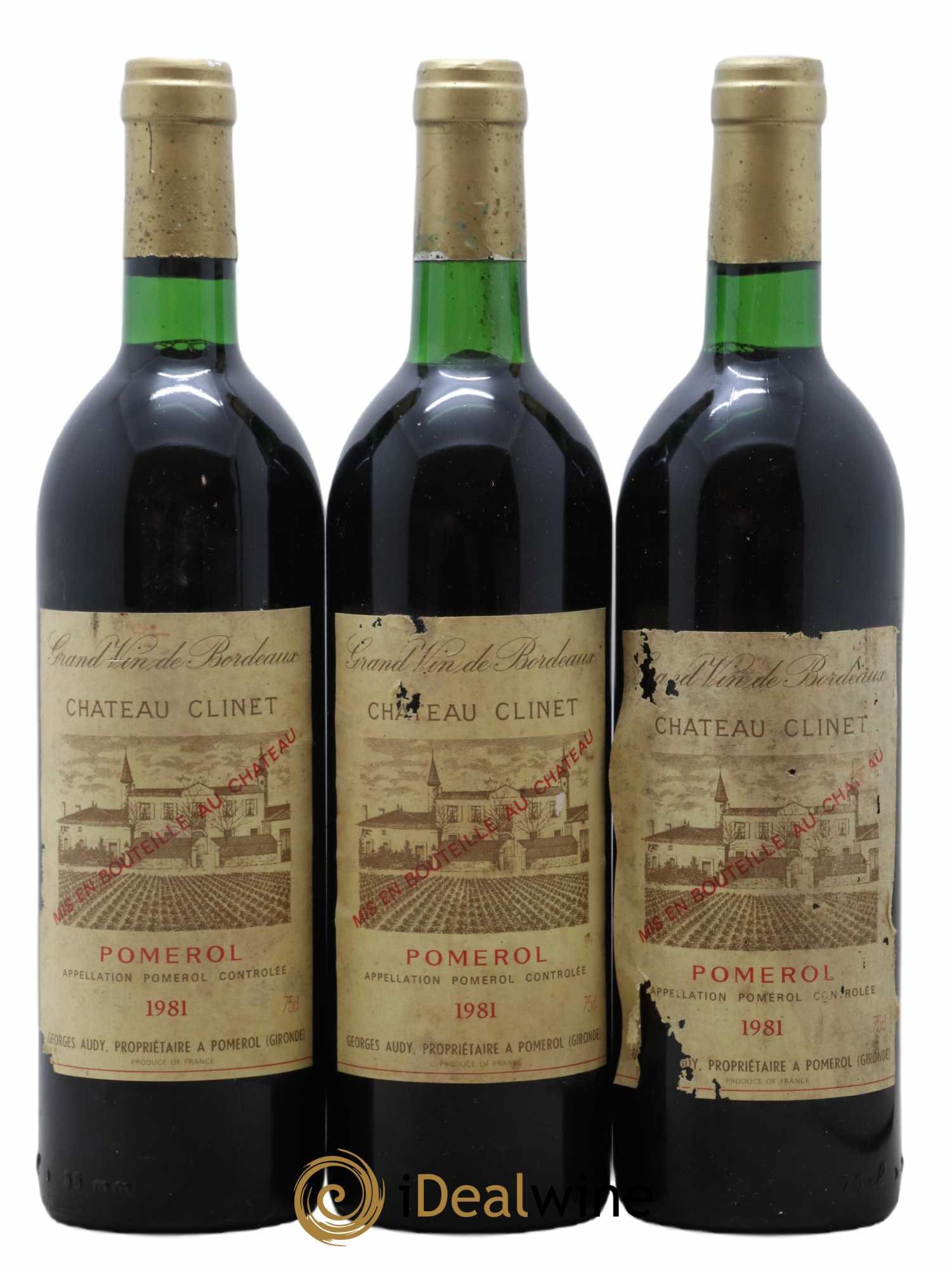 Château Clinet 1981 - Posten von 3 Flaschen - 0