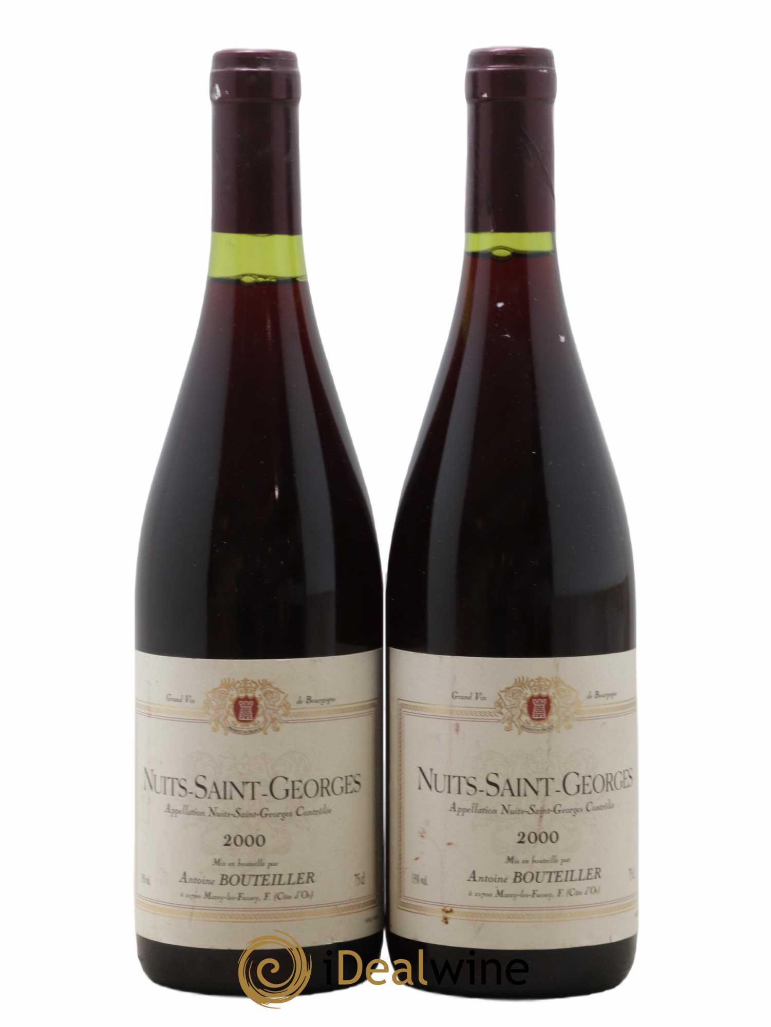 Nuits-Saint-Georges Antoine Bouteiller 2000 - Lot de 2 bouteilles - 0