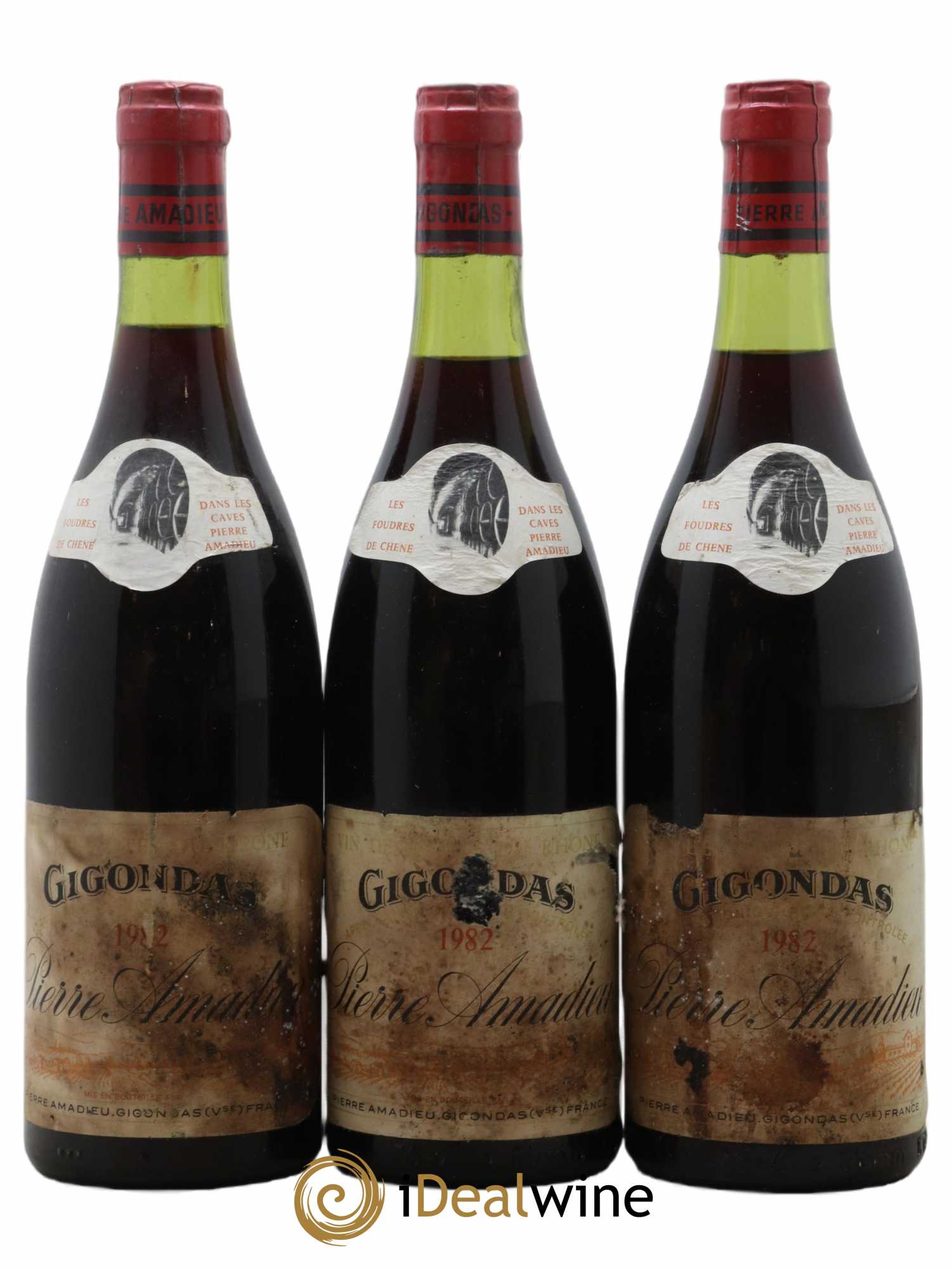 Gigondas Amadieu 1982 - Lot de 3 bouteilles - 0