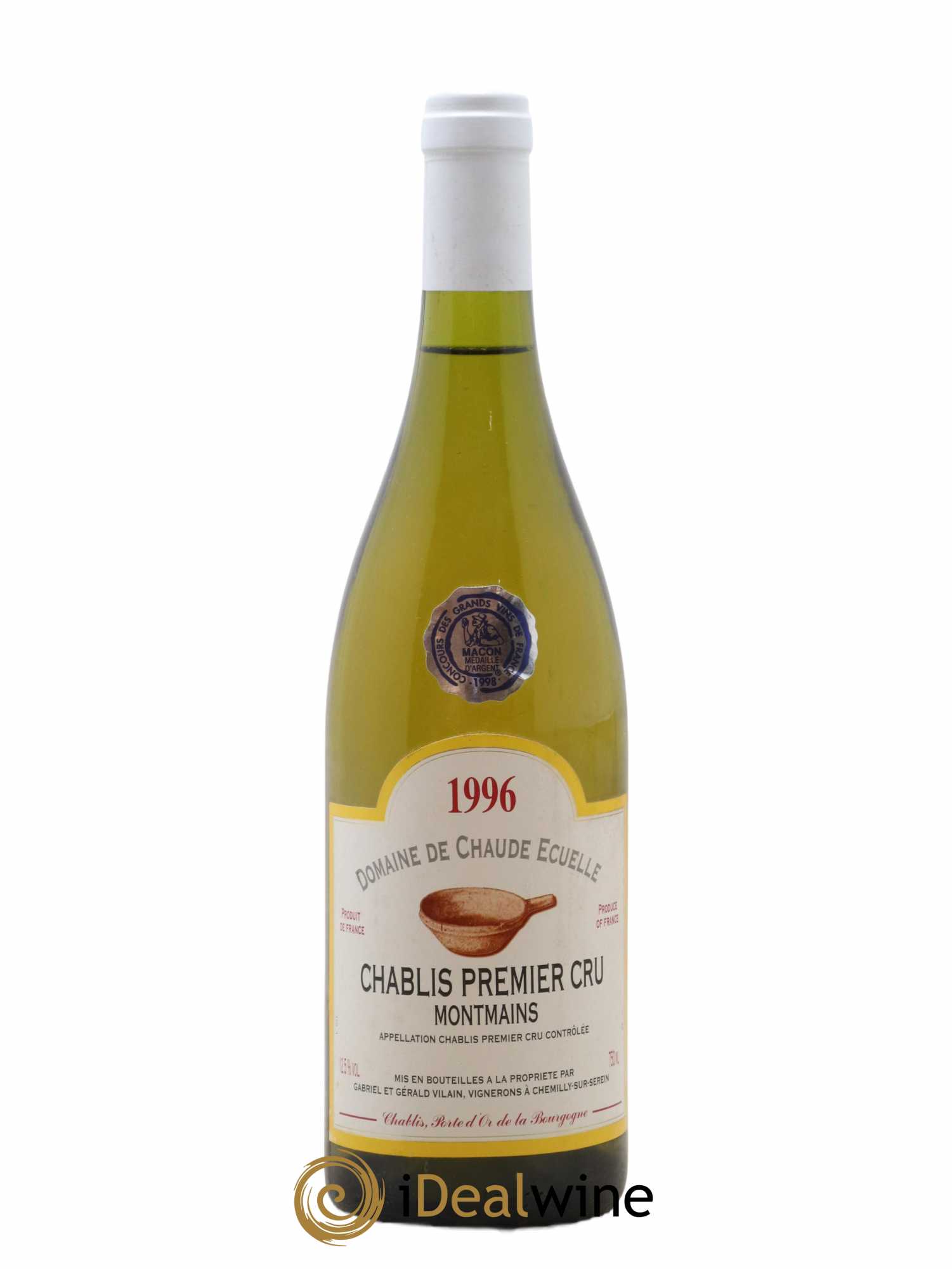 Chablis 1er Cru Montmains Gabriel Et Gerard Vilain 1996 - Lot de 1 bouteille - 0
