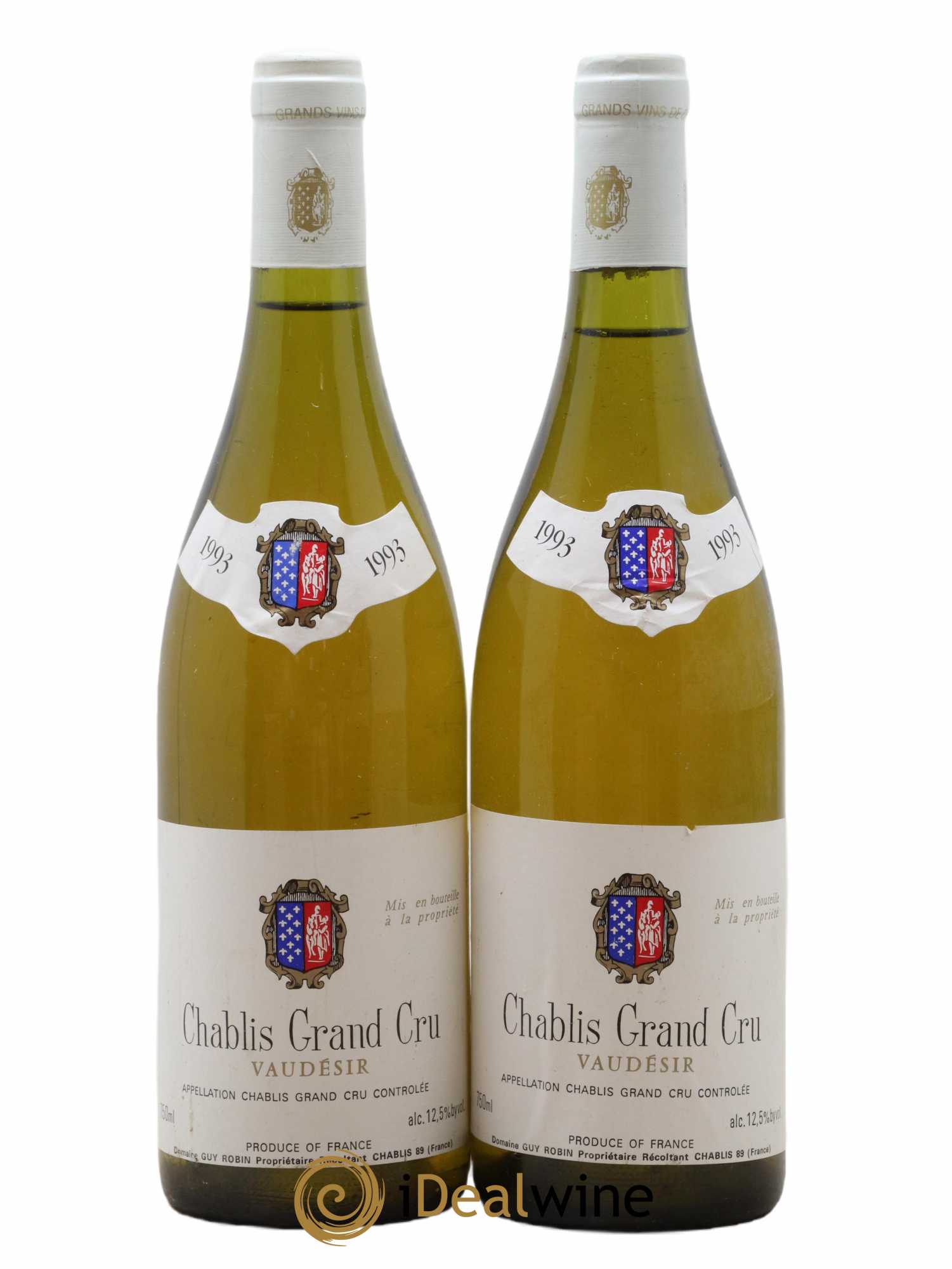Chablis Grand Cru Guy Robin 1993 - Lot de 2 bouteilles - 0