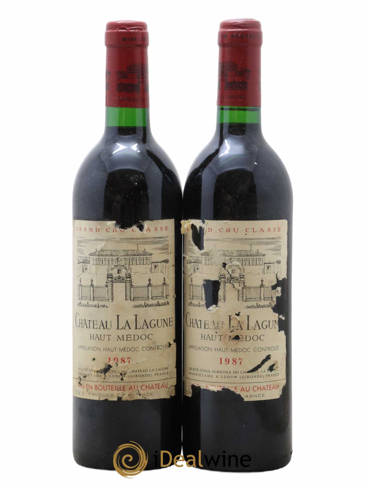 Château la Lagune 3ème Grand Cru Classé 1987 - Lot de 2 bouteilles - 0