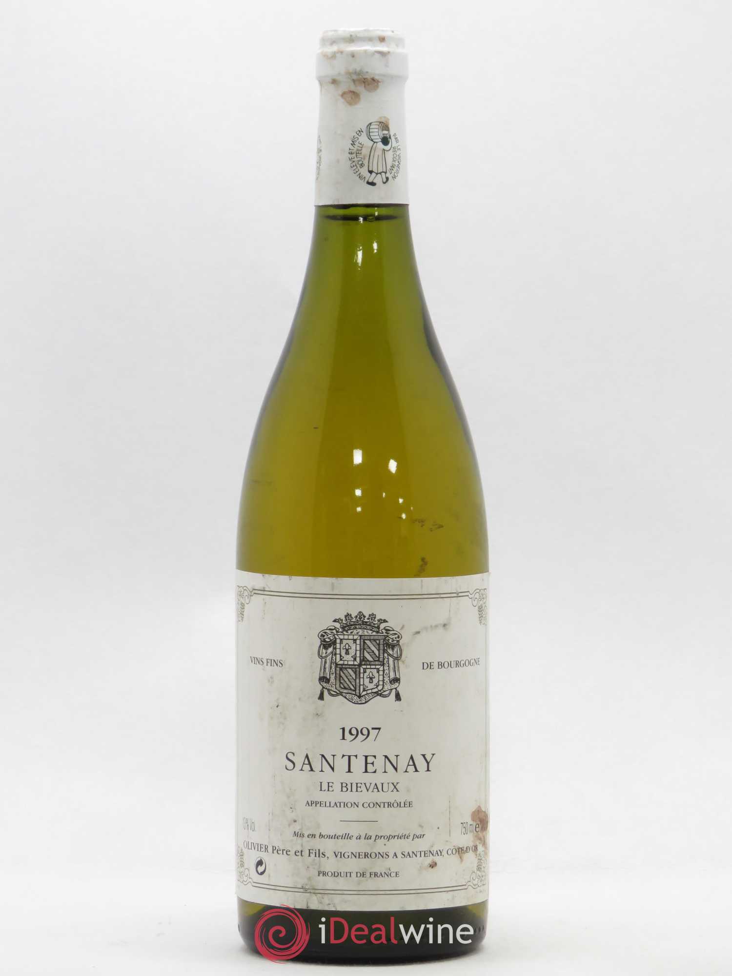 Santenay Le Bievaux Olivier Père et Fils 1997 - Posten von 1 Flasche - 0