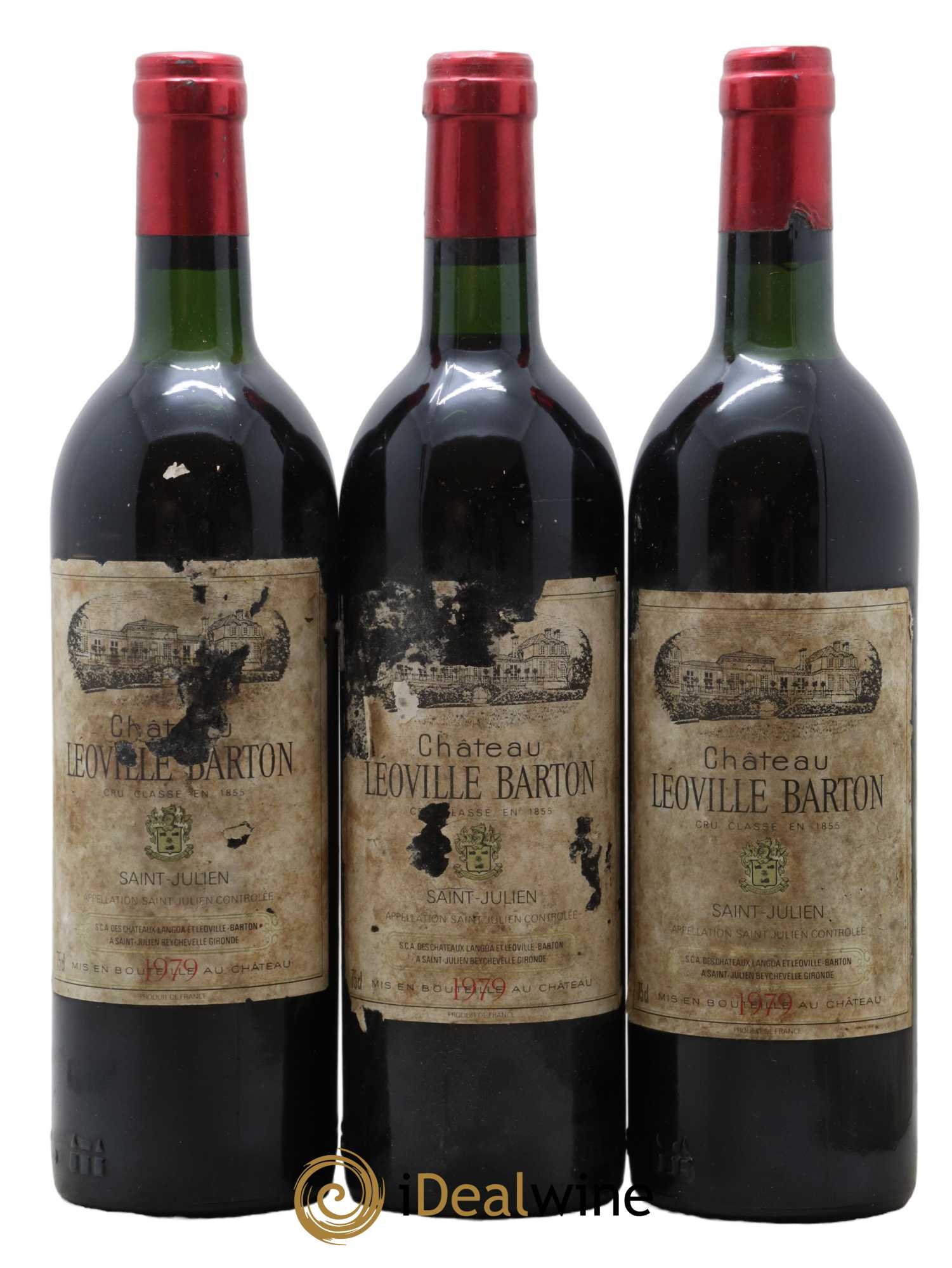 Château Léoville Barton 2ème Grand Cru Classé 1979 - Lot de 3 bouteilles - 0