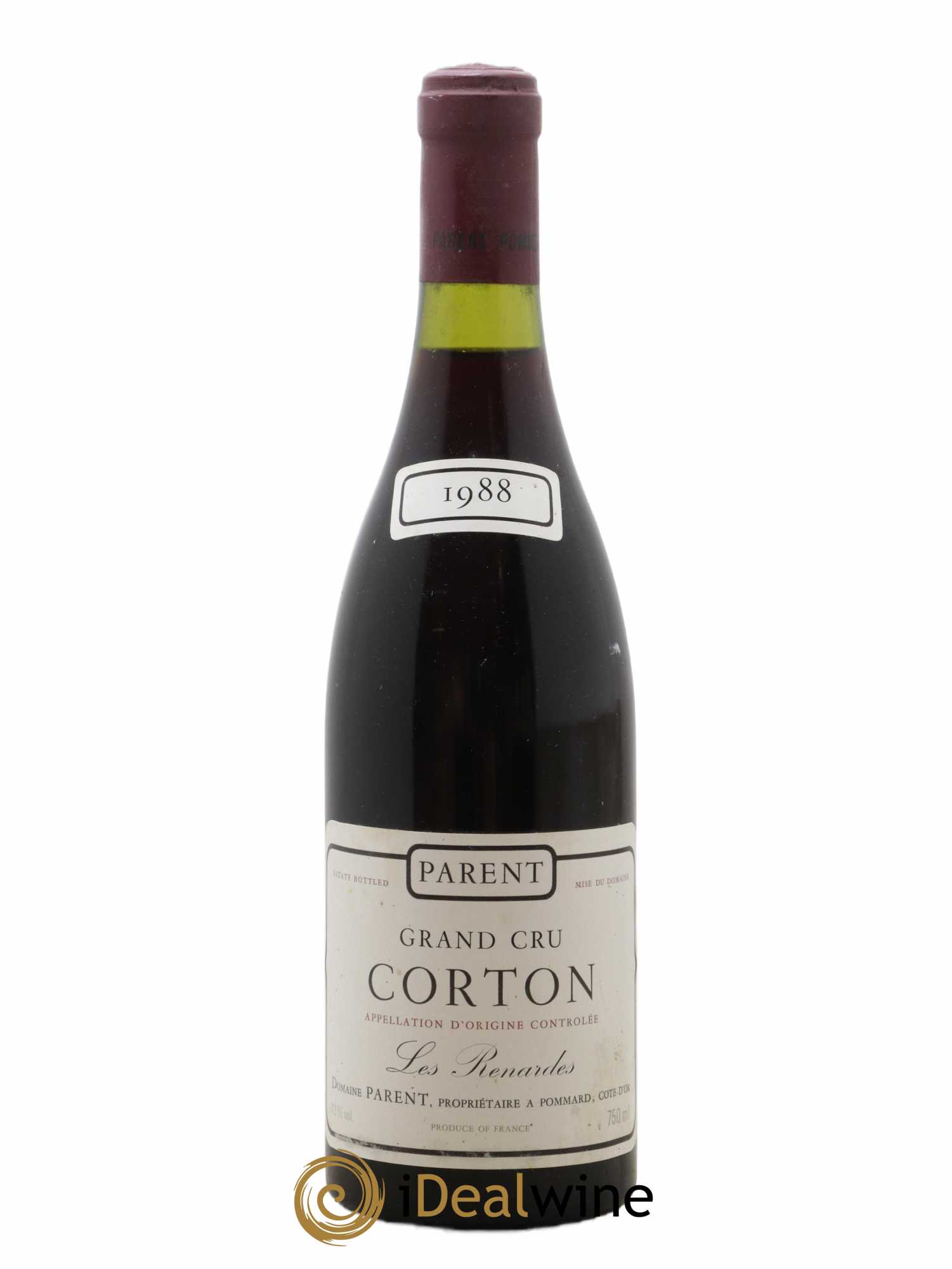 Corton Grand Cru Parent (Domaine) Les Renardes 1988 - Lot de 1 bouteille - 0