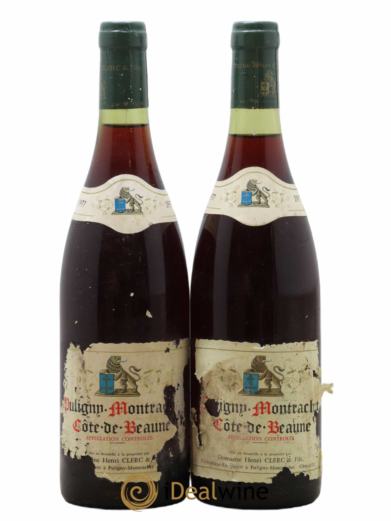 Puligny-Montrachet Henri Clerc 1977 - Lot de 2 bouteilles - 0