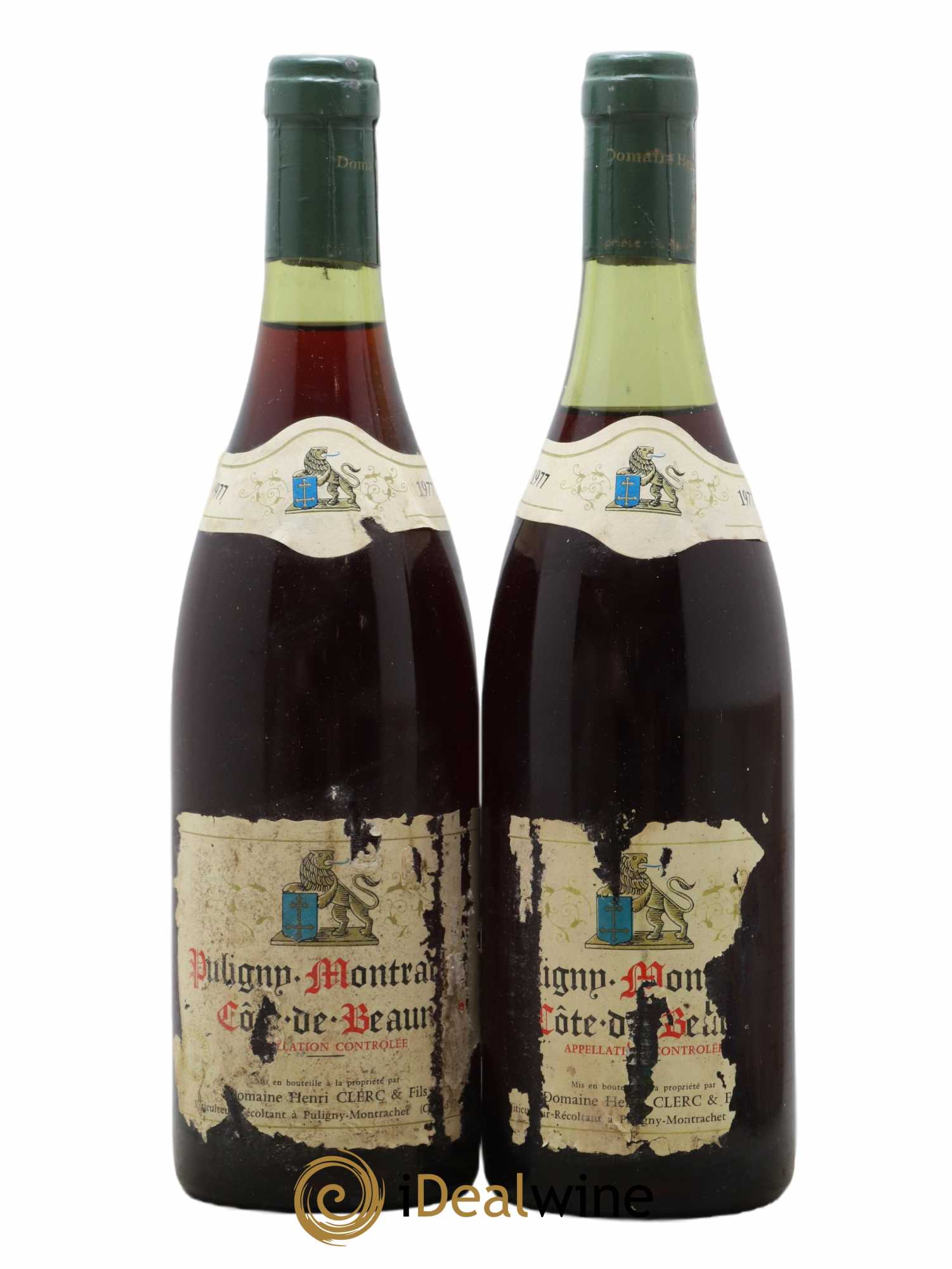 Puligny-Montrachet Domaine Henri Clerc 1977 - Lot de 2 bouteilles - 0