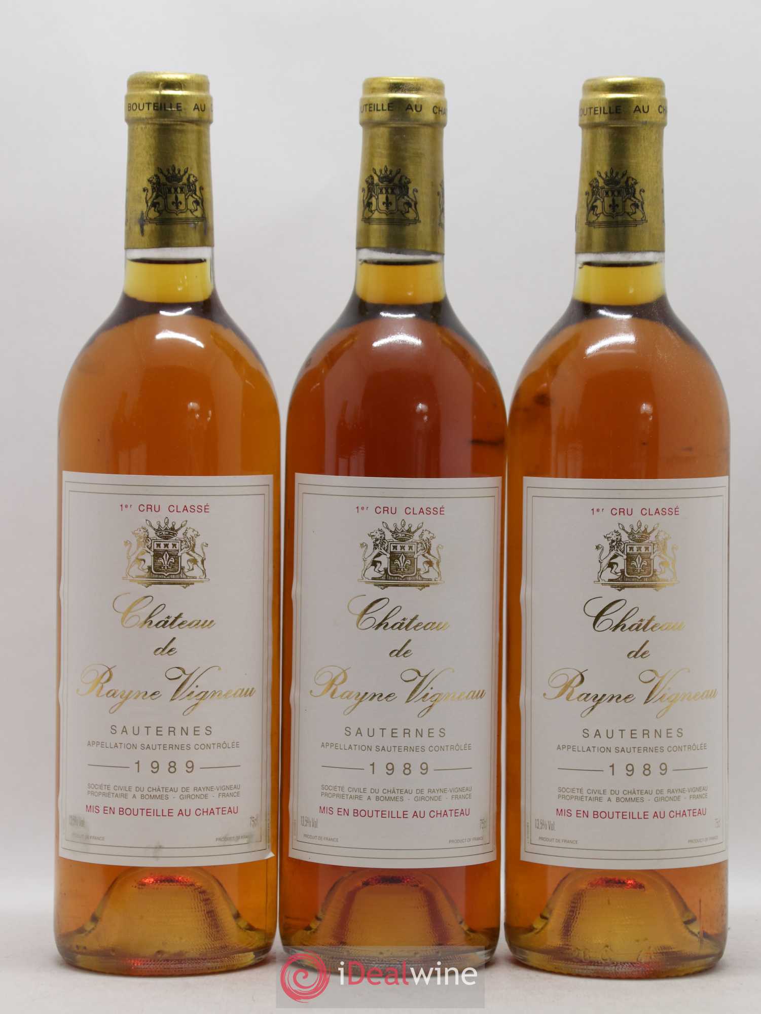 Château de Rayne Vigneau 1er Grand Cru Classé  (senza prezzo di riserva) 1989 - Lotto di 6 bottiglie - 1