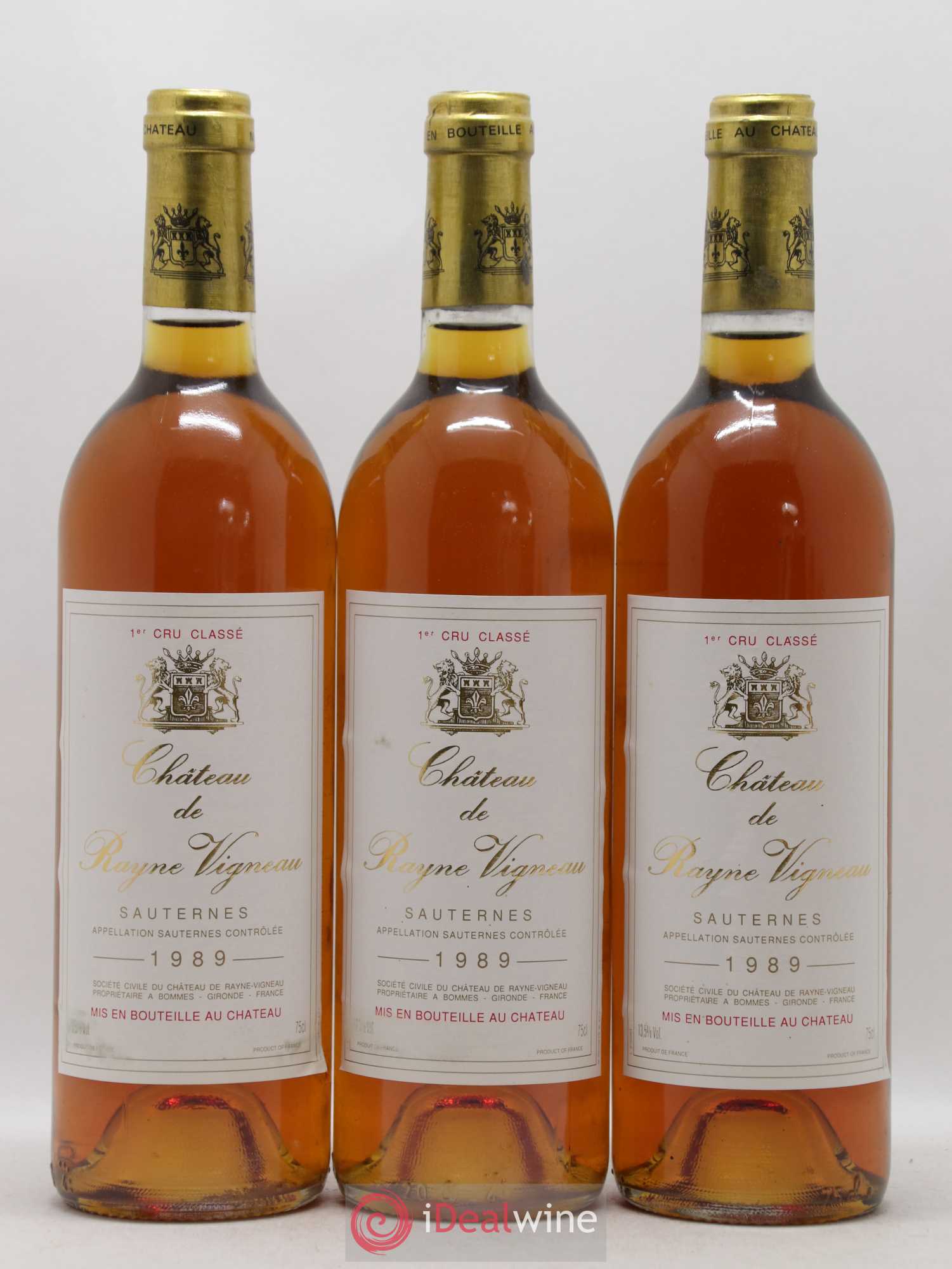 Château de Rayne Vigneau 1er Grand Cru Classé  (senza prezzo di riserva) 1989 - Lotto di 6 bottiglie - 2