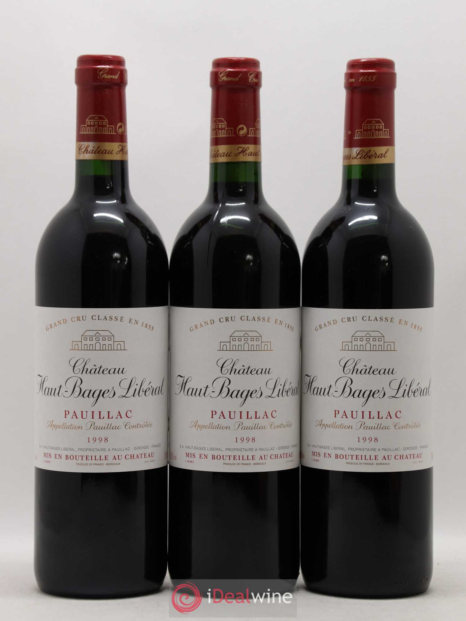 Château Haut Bages Libéral 5ème Grand Cru Classé 1998 - Lot de 6 bouteilles - 2